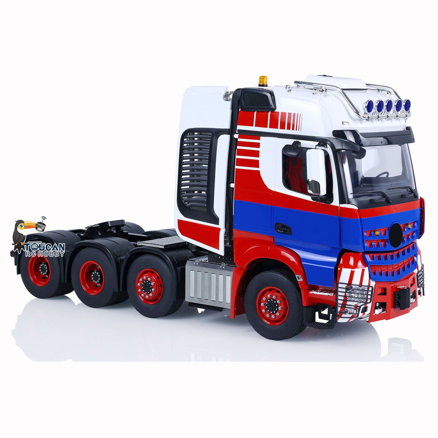 1/14 Scale 8x8 LESU RC Tractor Truck - Remote Control Construction Vehicle with Metal Chassis, Smoke & Sound Effects - DIY Electric Toy Car for Adults (Model 1851 3363) - Perfect for Construction Site Play, Off-Road Adventures & RC Hobby Enthusiasts