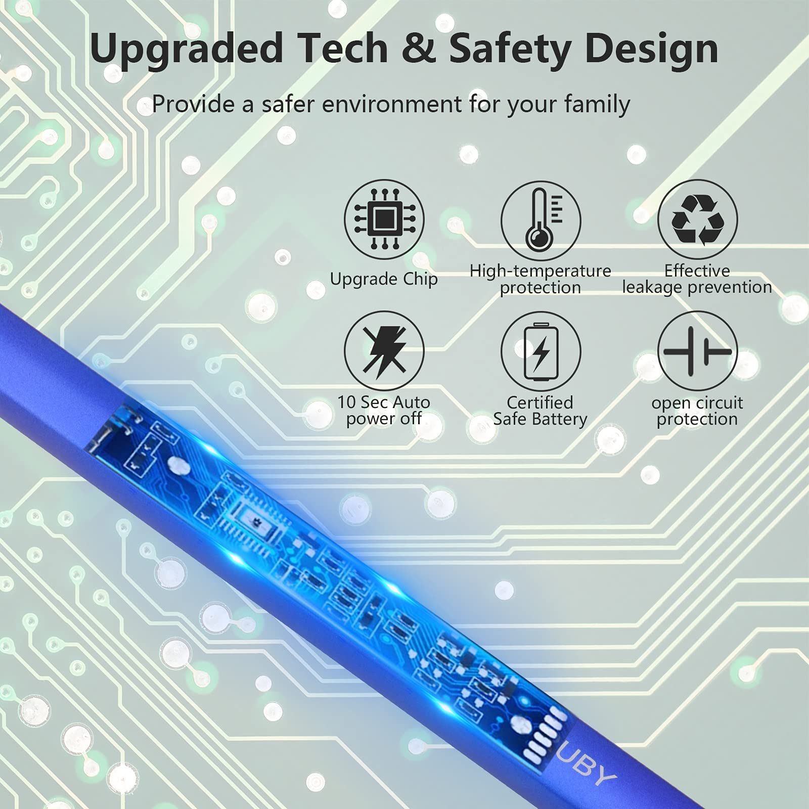Rechargeable USB Electric Arc Lighter - Windproof Flameless Candle Lighter for Camping, BBQ, Birthday & Gifts (Blue) | Perfect for Women, Mom, Wife & Men | Indoor & Outdoor Use