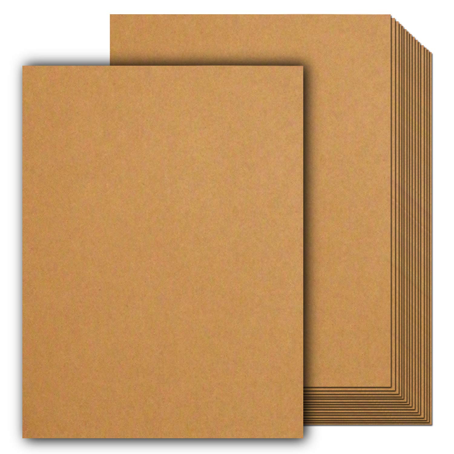120 Sheets Kraft Paper Letter Size 8.5x11 Inches | 120 GSM (45LB) Brown Craft Paper for Arts, Crafts, Office | Compatible with Laser & Inkjet Printers | Perfect for DIY Projects, Scrapbooking & Professional Printing