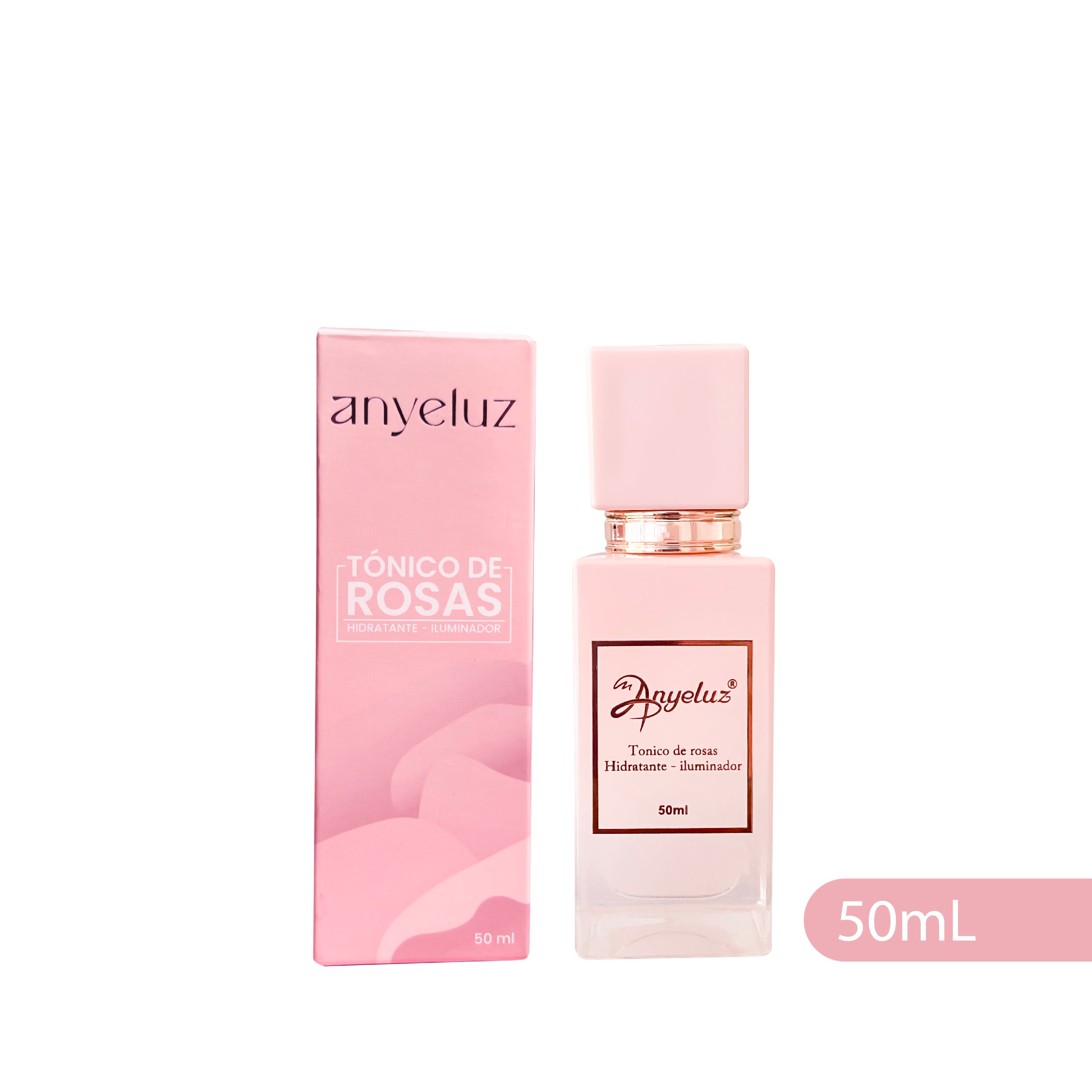 ANYELUZ Rose Tonic - Hydrating & Brightening Facial Toner for Glowing Skin | Perfect for Morning & Night Skincare Routine