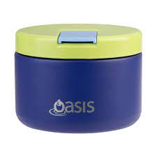Premium Oasis Insulated Food Flask with Quick Release Lid - 300ml, Peacock Blue - Ideal for Lunch, Travel, and Outdoor Adventures