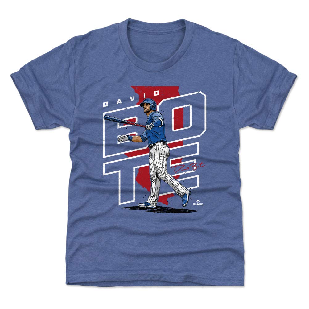 500 LEVEL David Bote Kids Baseball Jersey - Official MLB Player T-Shirt for Boys | Game Day Outfit & Sports Fan Gift