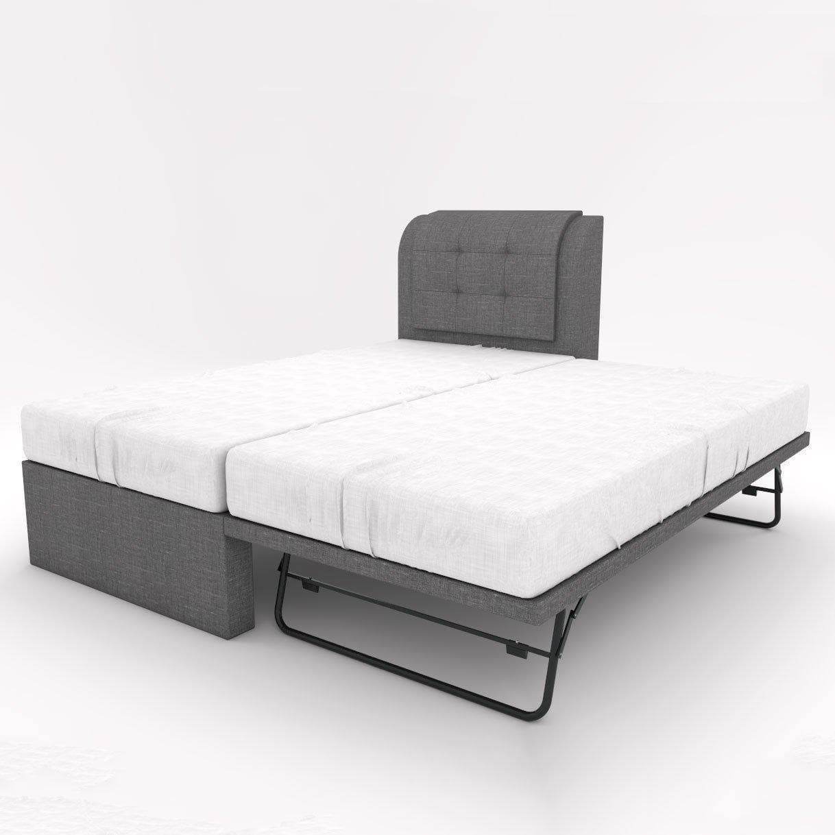 Medina Fabric 3-in-1 Pull Out Bed Frame - Water Repellent, Convertible Sofa Bed & Guest Bed - Perfect for Small Spaces, Apartments & Hosting Overnight Guests