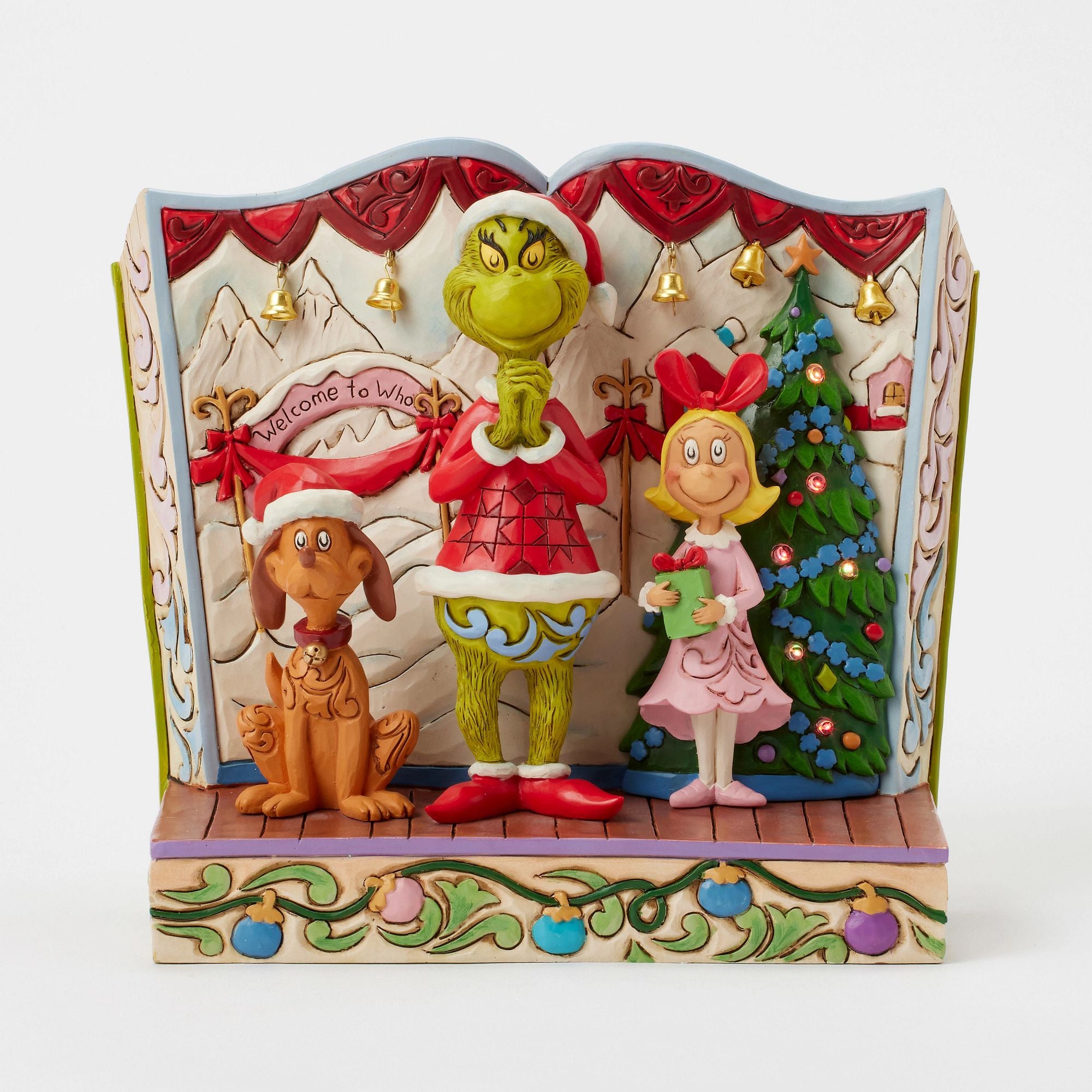 Grinch with Max and Cindy FE - Christmas Decorations for Home, Party, and Holiday Festivities