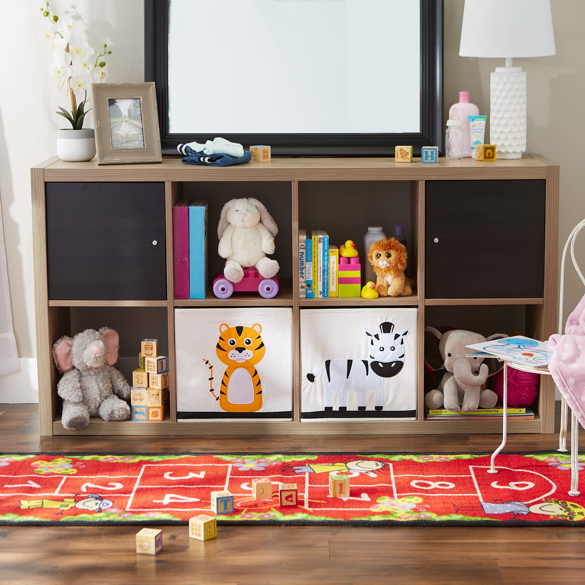 DII Hopscotch Play Mat - Fun & Educational Area Rug for Kids & Toddlers (24x76 Inches) - Indoor/Outdoor Floor Game for Learning & Active Play