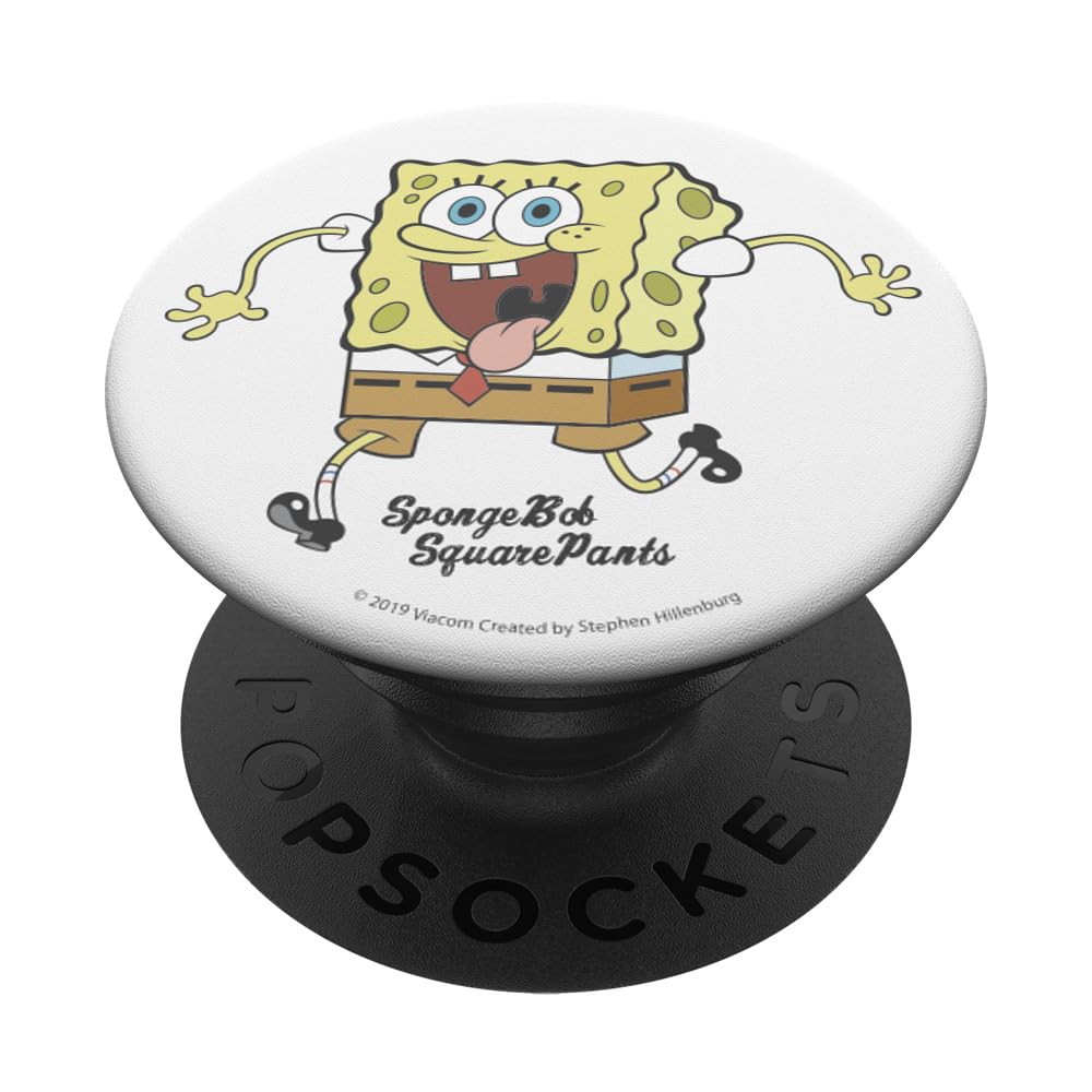 SpongeBob SquarePants Phone Grip - Cursive Logo PopSocket for iPhone & Android - Perfect for Fans, Gaming & Daily Use