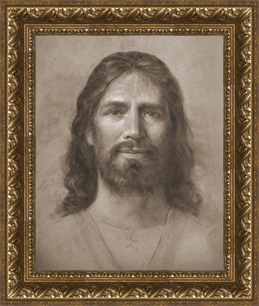 Christ Head Study - Religious Artwork for Home Decor, Church Display & Spiritual Inspiration