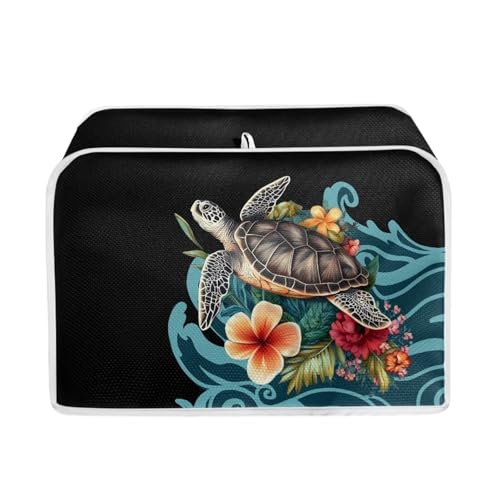 Black and Blue - Sea Turtle Flowers