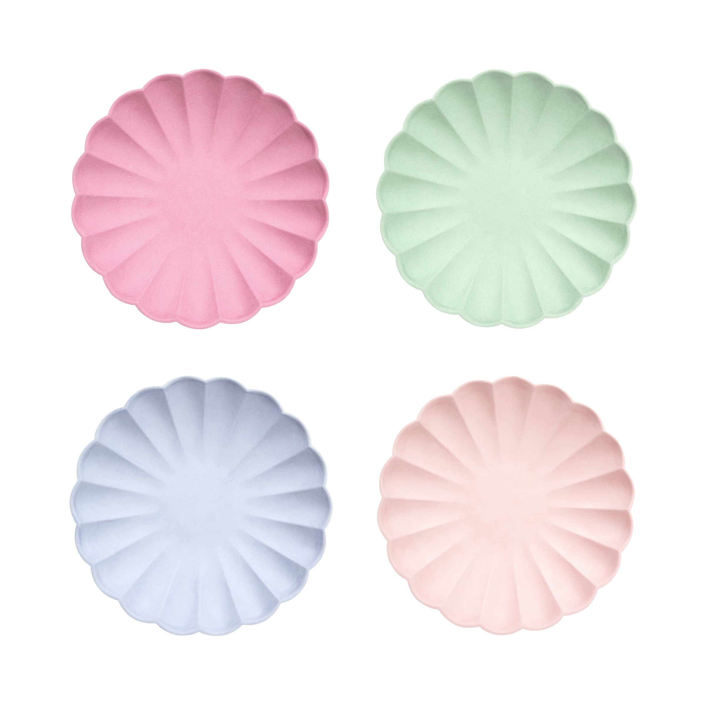Eco-Friendly Compostable Party Plates - Pack of 8 Biodegradable Disposable Plates for Birthday, Wedding & Holiday Celebrations | Sustainable Single-Use Tableware for Picnics, BBQs & Events