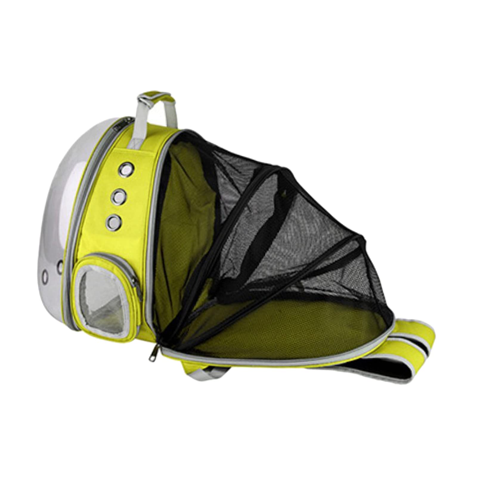 Enakshi Expandable Cat Carrier Backpack - Clear Bubble Pet Travel Backpack for Cats & Small Dogs, Airline Approved, Breathable & Durable, Perfect for Hiking, Traveling, Sightseeing & Outdoor Adventures | Yellow