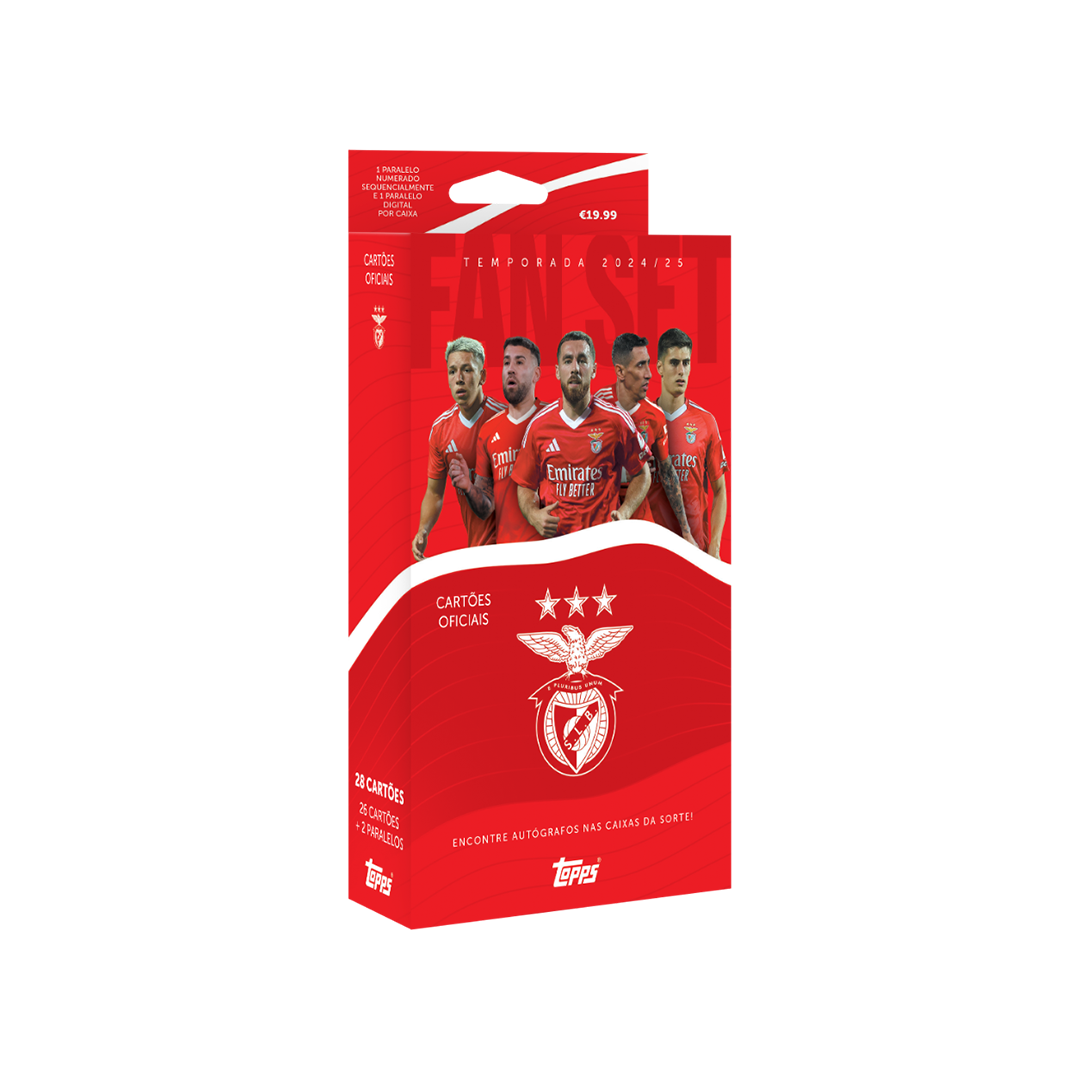 Official Topps Benfica 2024/25 Fan Set - Soccer Trading Cards Collection for SLB Supporters - Perfect for Collecting, Gifting & Match Day Memorabilia