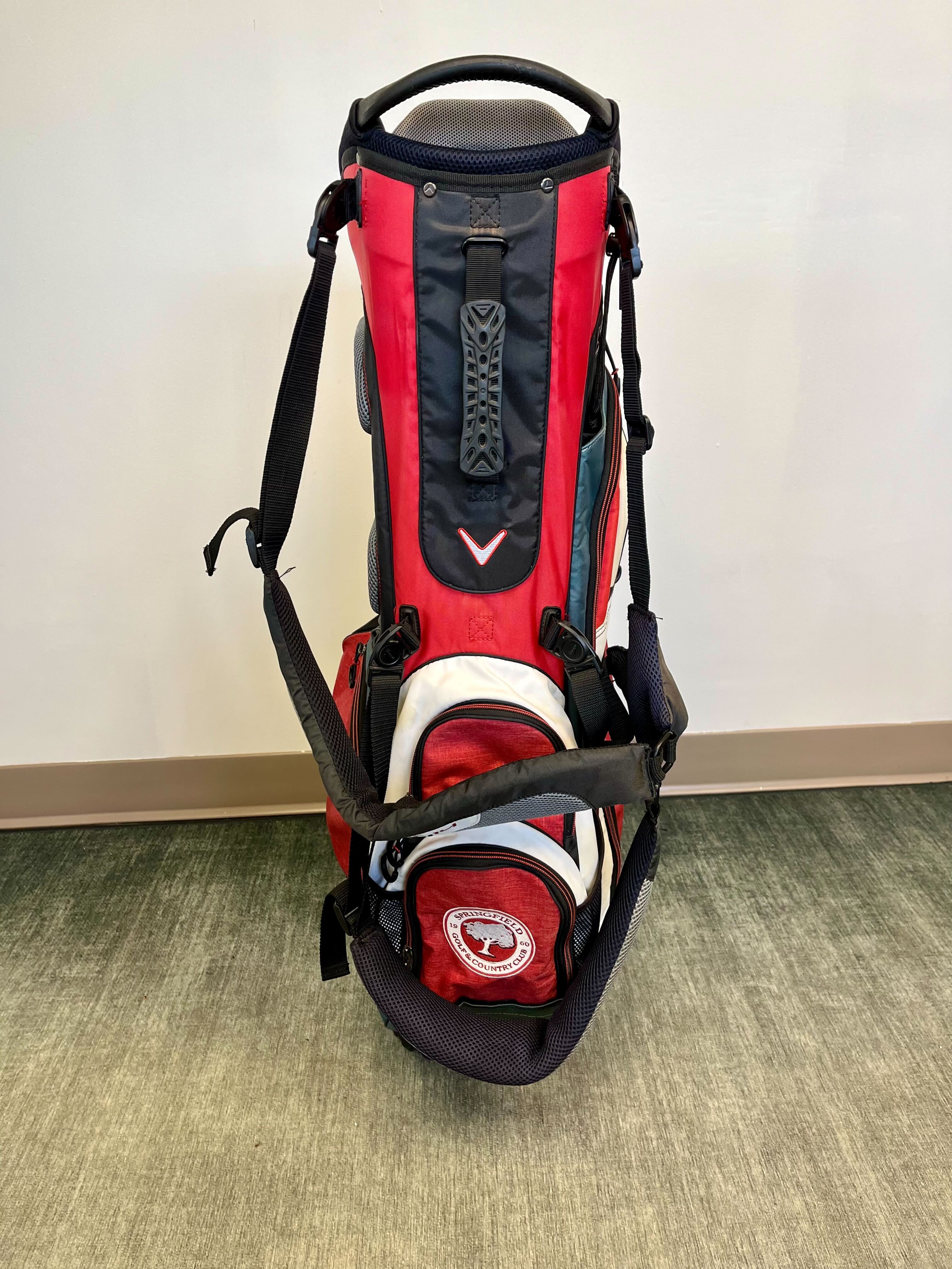 Callaway Fusion 14 Springfield Golf Stand Bag - 14-Way Divider, 6 Pockets, Comfortable Strap - Perfect for Golf Courses & Country Clubs