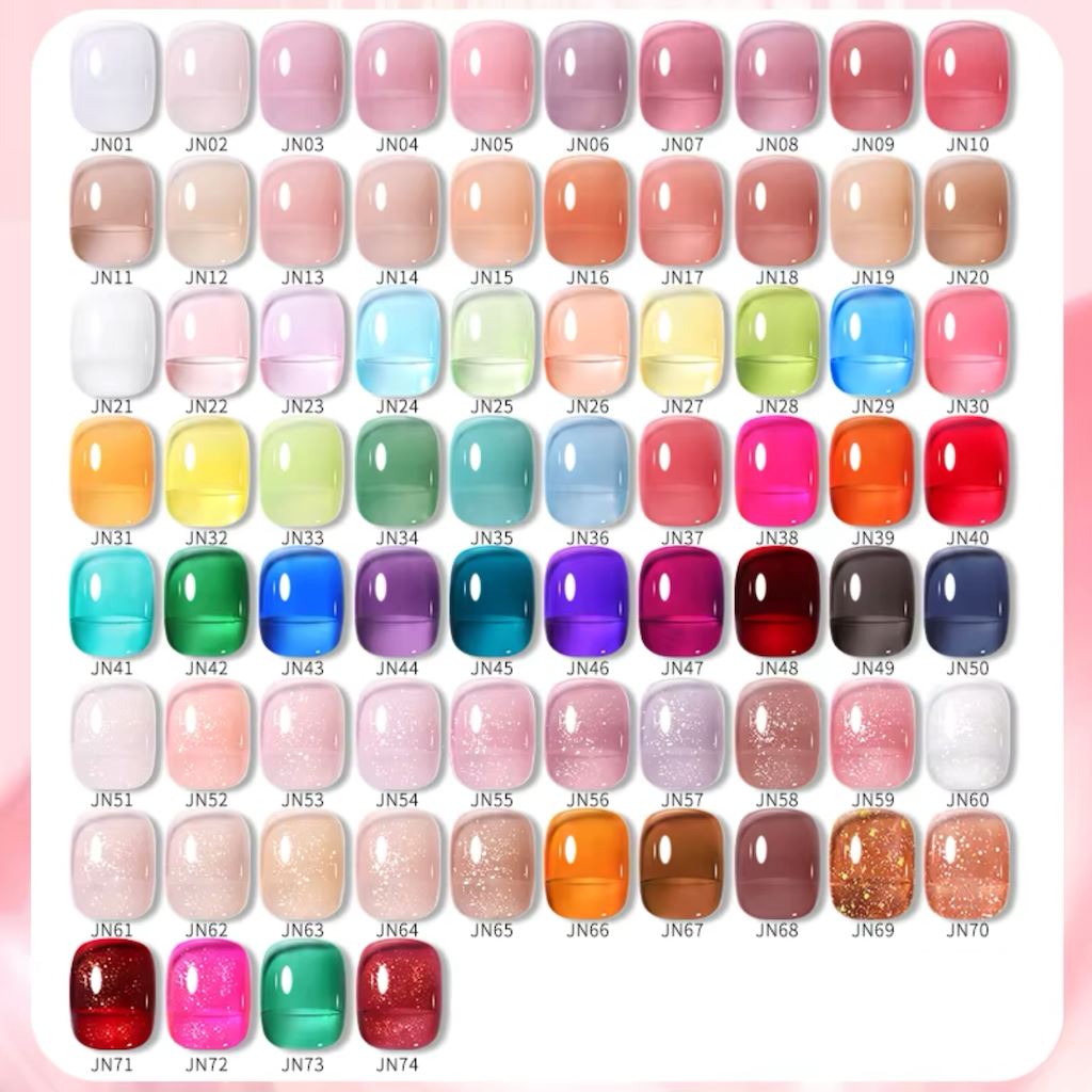 Born Pretty Jelly Nude Gel Polish - Long Lasting Soak Off UV LED Nail Polish for Salon & Home Manicure - Perfect for Weddings, Parties & Everyday Wear