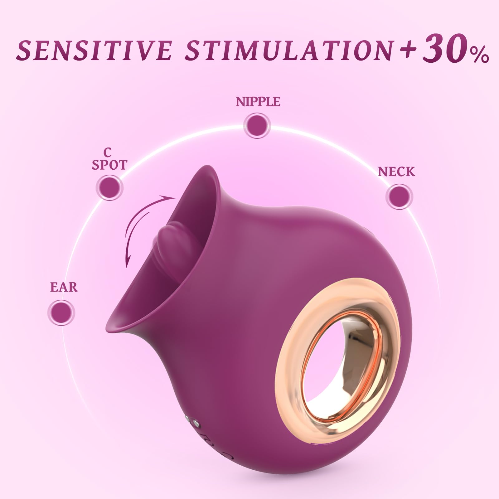 PHANXY Rose Clitoral Vibrator - 9 Powerful Vibration Modes, Rechargeable & Waterproof Adult Toy for Women & Couples | Perfect for Solo Play & Romantic Nights (18+ Only)