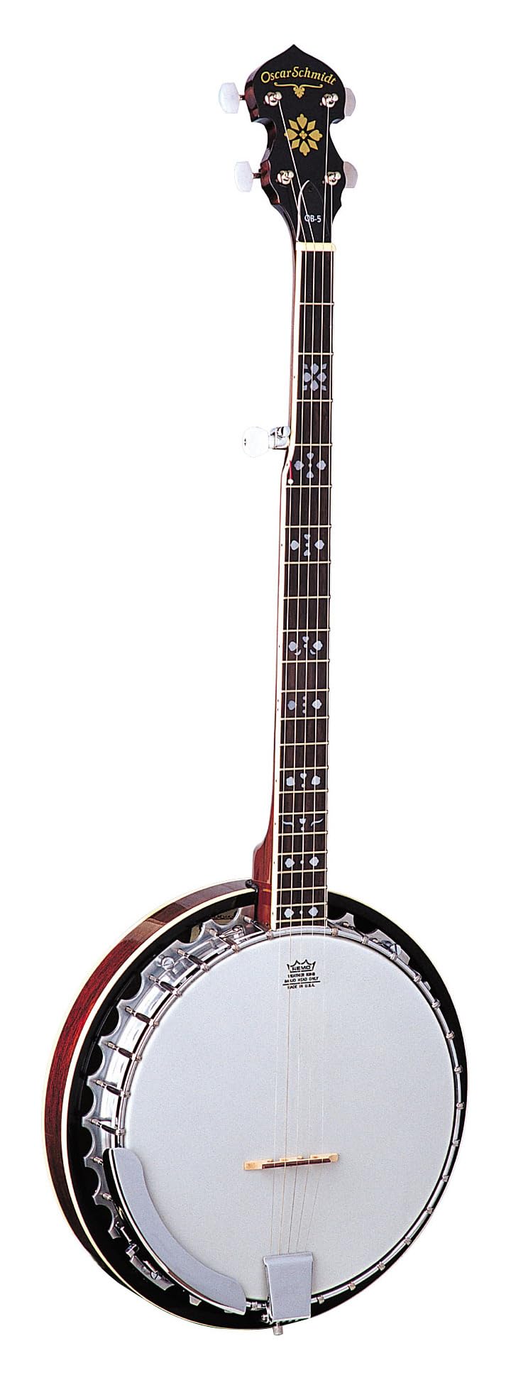 Oscar Schmidt OB5-R Bluegrass 5-String Banjo - Professional Quality for Bluegrass, Folk & Country Music Performances