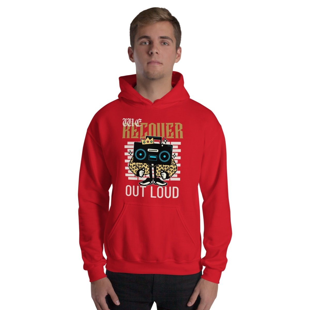 Recover Out Loud Unisex Hoodie - Comfortable & Stylish Pullover for Men & Women - Perfect for Gym, Running, and Casual Wear