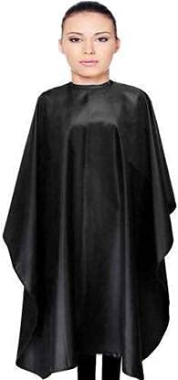 Professional Salon Barber Hair Styling Cape - Black Waterproof Hair Cutting Apron for Men & Women | Hair Coloring, Dyeing & Styling Protection | Perfect for Salons, Home Haircuts & DIY Hair Treatments