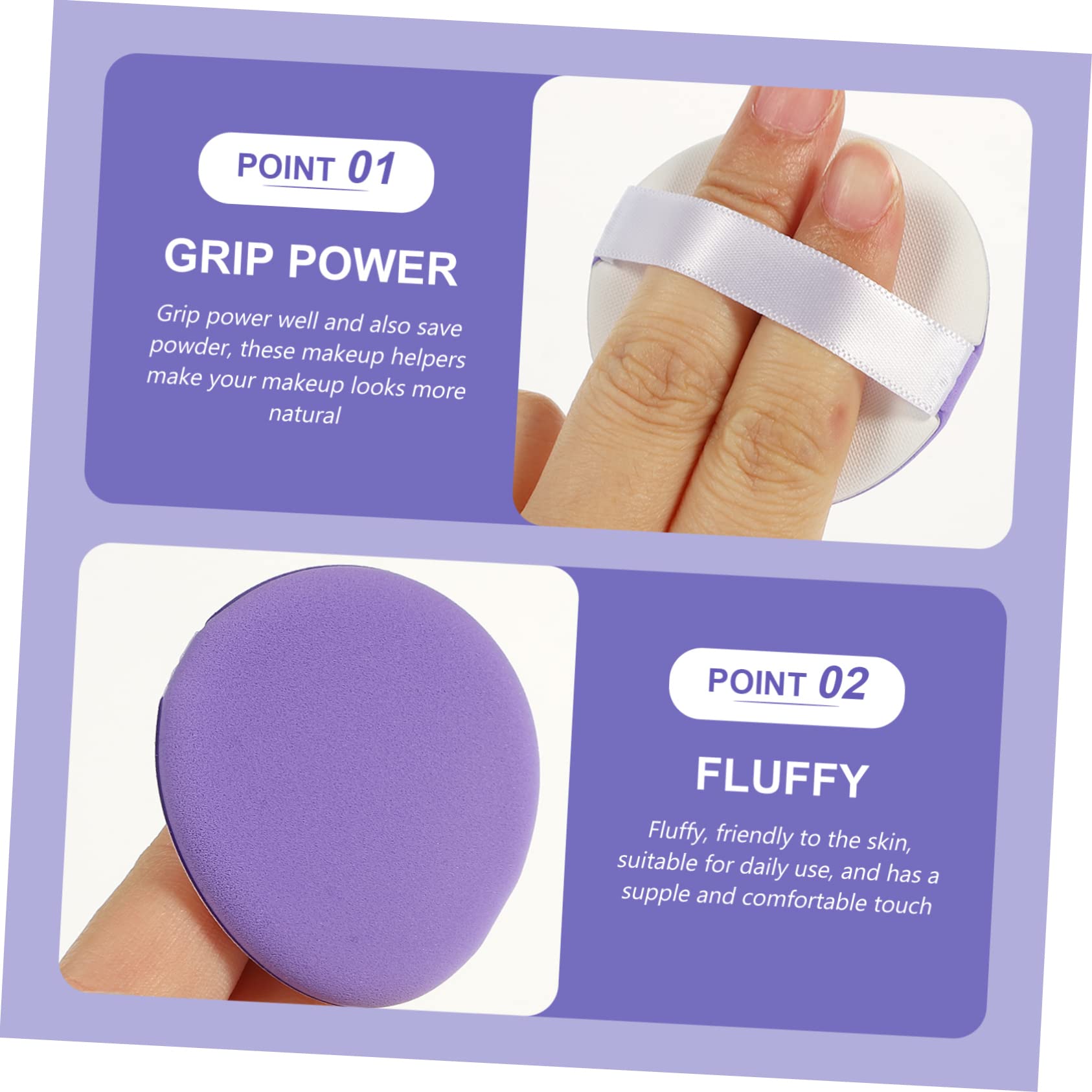 FOMIYES 15pcs Dry Wet Two-in-One Makeup Sponges | Soft & Portable Beauty Blender | Foundation & Concealer Applicator | Perfect for Travel, Daily Makeup & Professional Use