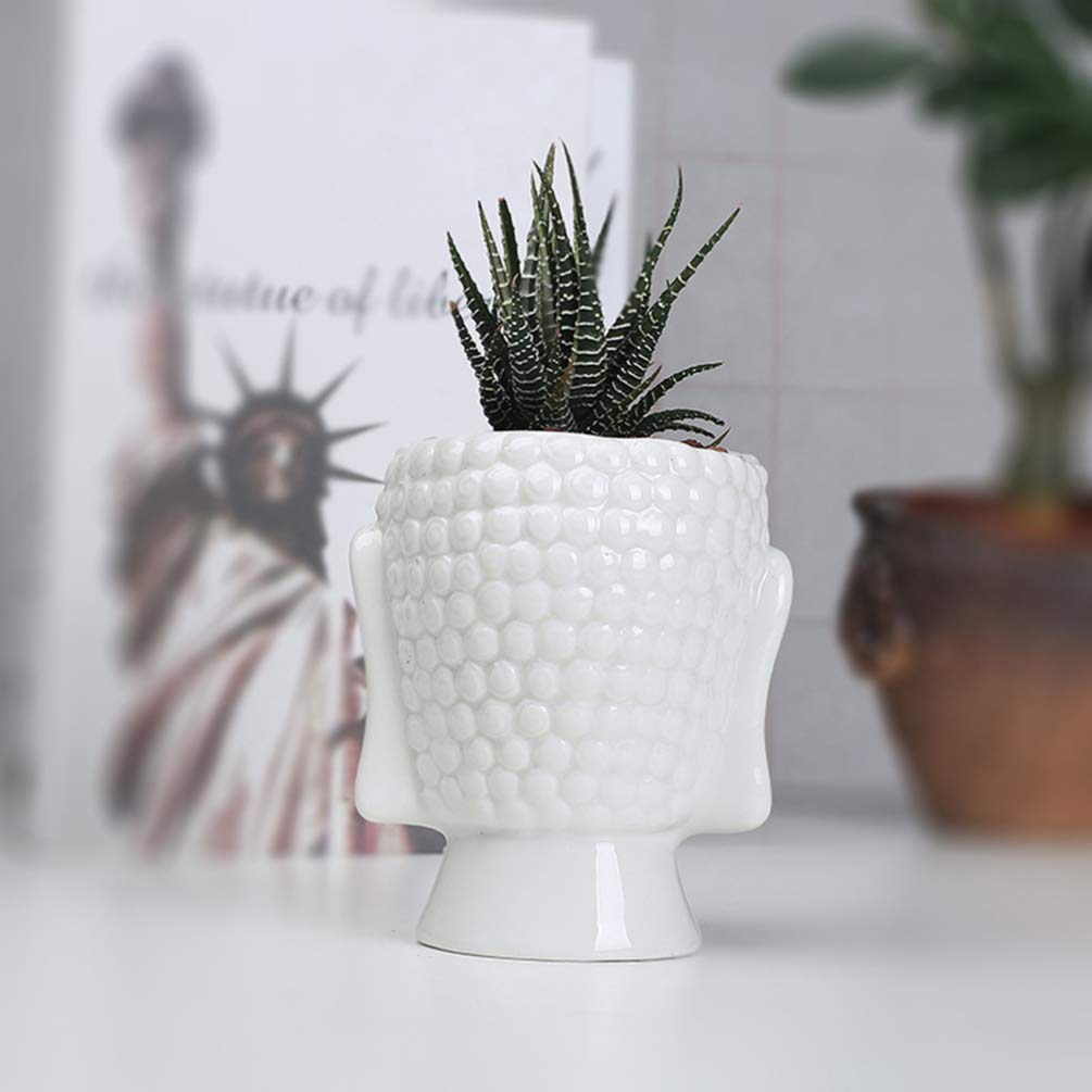 LIOOBO Artistic Ceramic Flower Pot - Modern Decorative Plant Pot for Home, Office, and Garden Decor | Perfect for Succulents, Herbs, and Indoor Plants