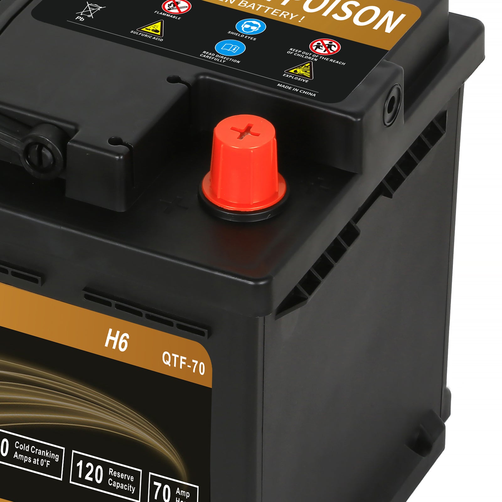 WEIZE Wise Series Group 48 AGM Car Battery 12V 70Ah H6 - High Performance Automotive Replacement Battery for Cars, SUVs & Trucks - Ideal for Cold Weather & Long-Lasting Power