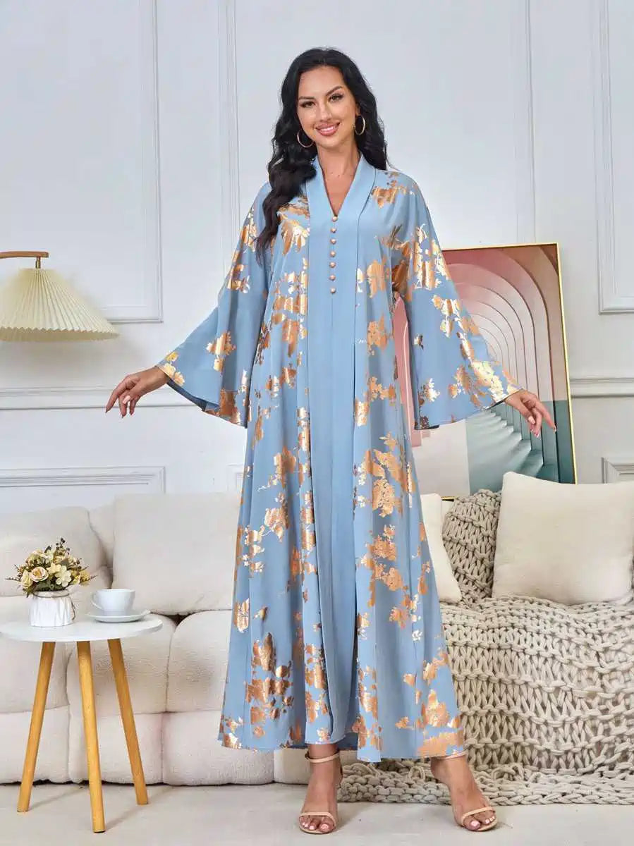 Elegant Bronzing Eid Caftan Dress for Women - Moroccan Kaftan #25174 | Perfect for Eid Celebrations, Weddings & Special Occasions