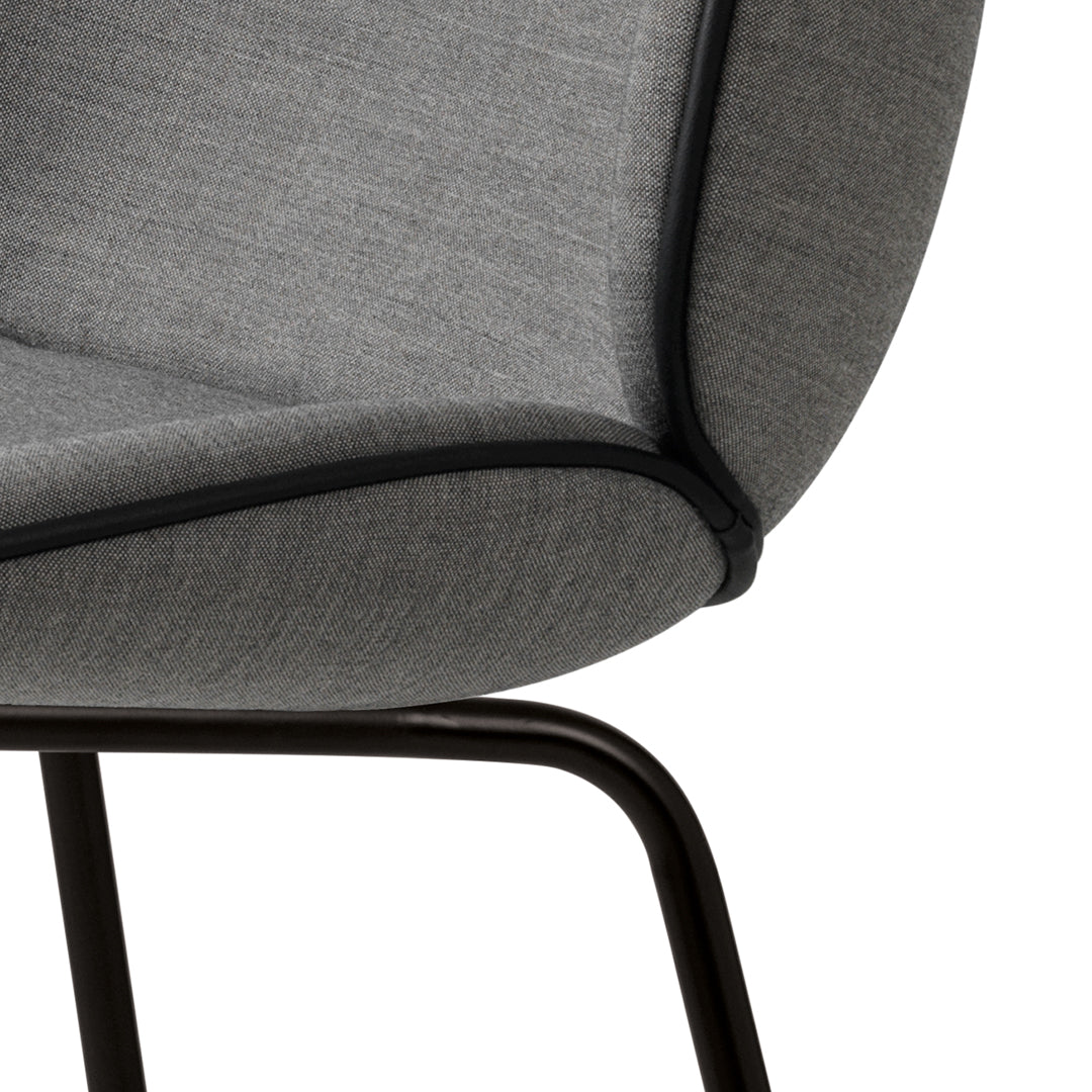 Beetle Counter Chair - Fully Upholstered Bar Stool with Back Support | Modern Kitchen Island & Breakfast Nook Seating for Home & Cafe