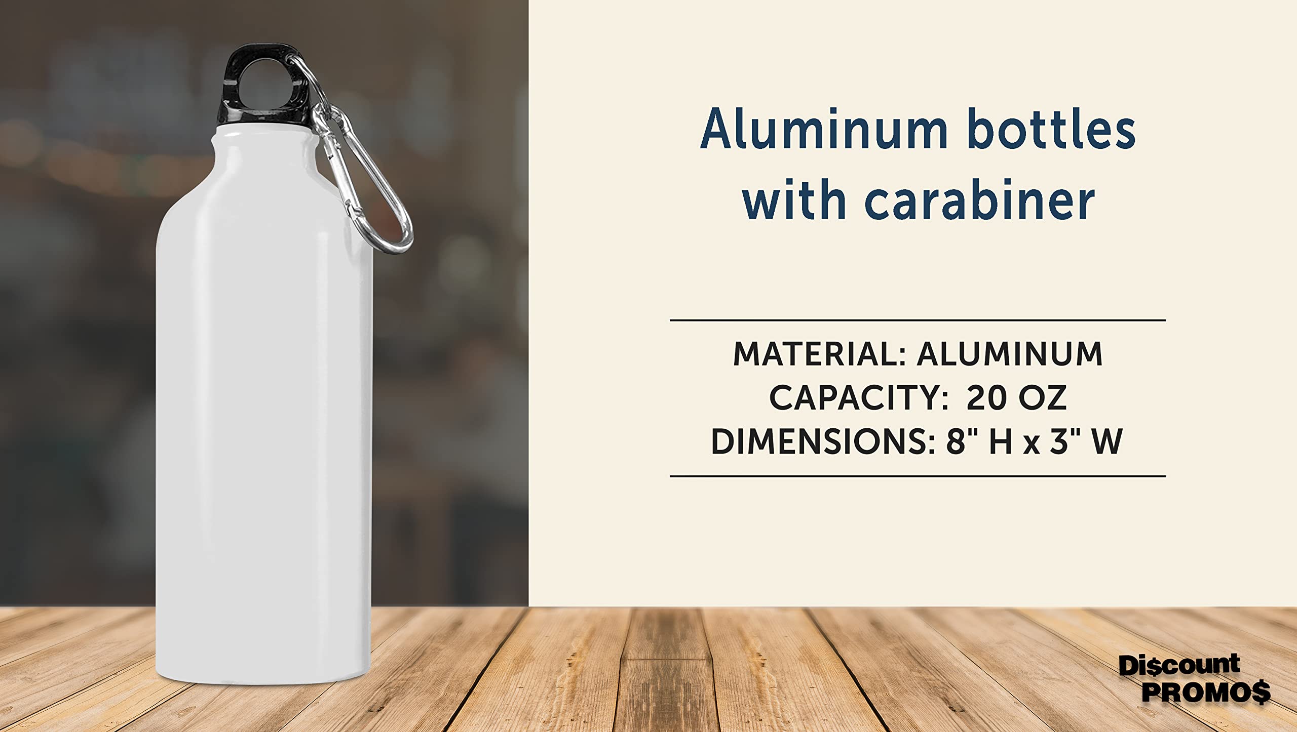 20 oz Aluminum Water Bottles Set of 10 - Bulk Pack Reusable Sports Bottles for Gym, Hiking, Camping & Outdoor Activities - BPA-Free White Water Bottles for Fitness, Work & School Hydration