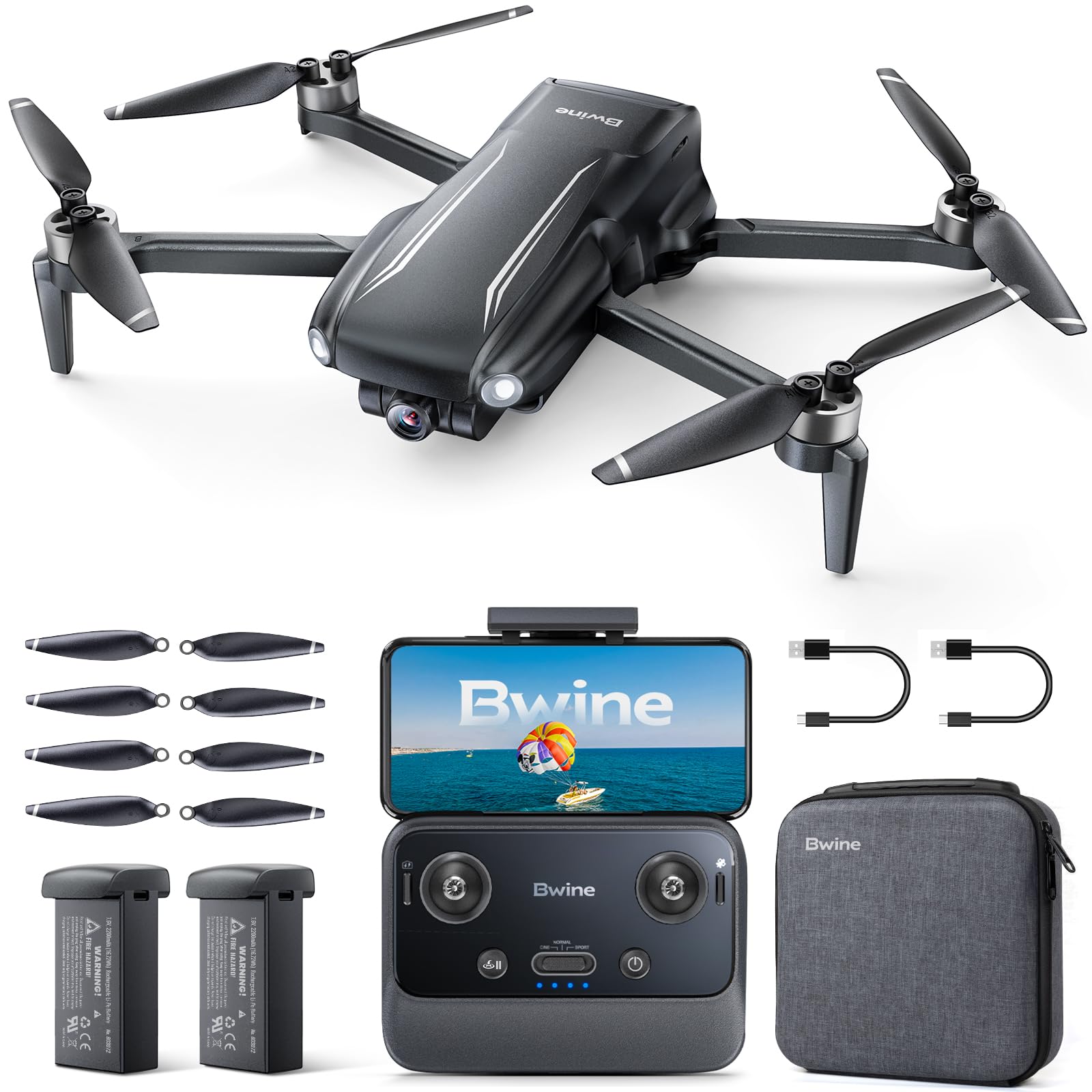 Bwine F7MINI SE GPS Drone with 4K Camera for Adults - 238g Lightweight, 70-Min Flight Time, 9842 FT Range, TOF Sensor, Auto Return, Follow Me & Waypoint Fly - Perfect for Beginners, Aerial Photography, Travel Vlogging & Outdoor Adventures