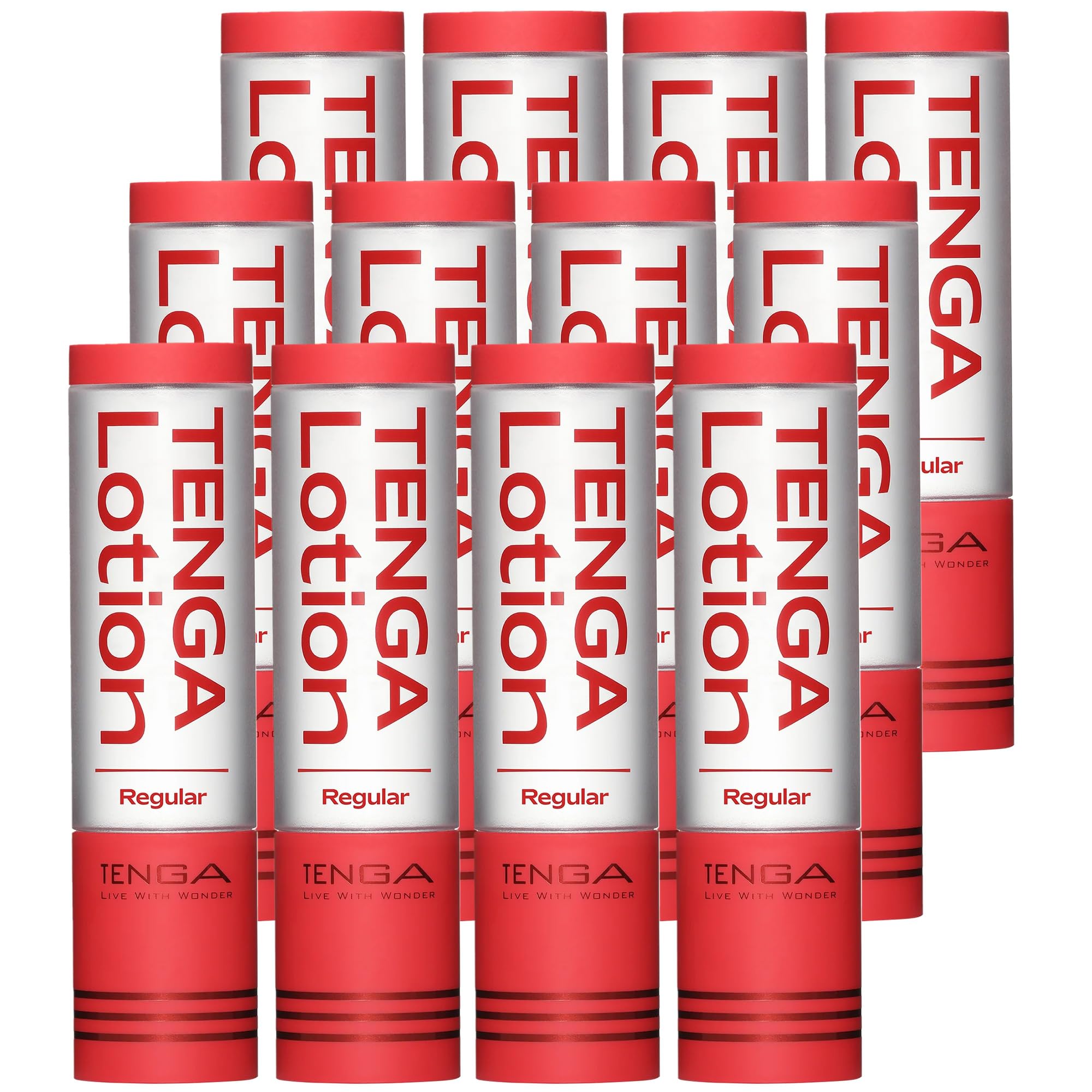 TENGA Personal Lubricant Lotion Set - 12 Pack, Water-Based & Long-Lasting for Enhanced Comfort - Perfect for Couples & Solo Use, Sensual Massage & Intimate Moments
