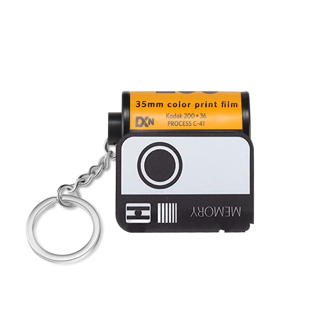 Custom Photo Keychain - Personalized Camera Film Roll Keychain with Picture Insert | Unique Memory Gift for Friends, Family & Couples | Perfect for Birthdays, Anniversaries & Special Occasions