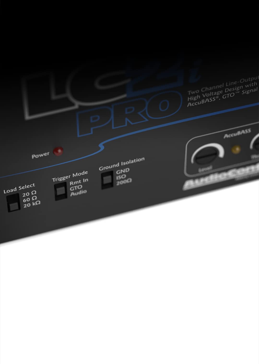AudioControl LC2i PRO 2-Channel Line Output Converter with Wireless Qi Charger - Impedance Matching, AccuBASS & GTO Technology - Car Audio System Upgrade for Amplifiers & Subwoofers - Includes ACR-1 Dash Remote Control - Perfect for DIY Car Stereo Installations & Professional Sound Systems