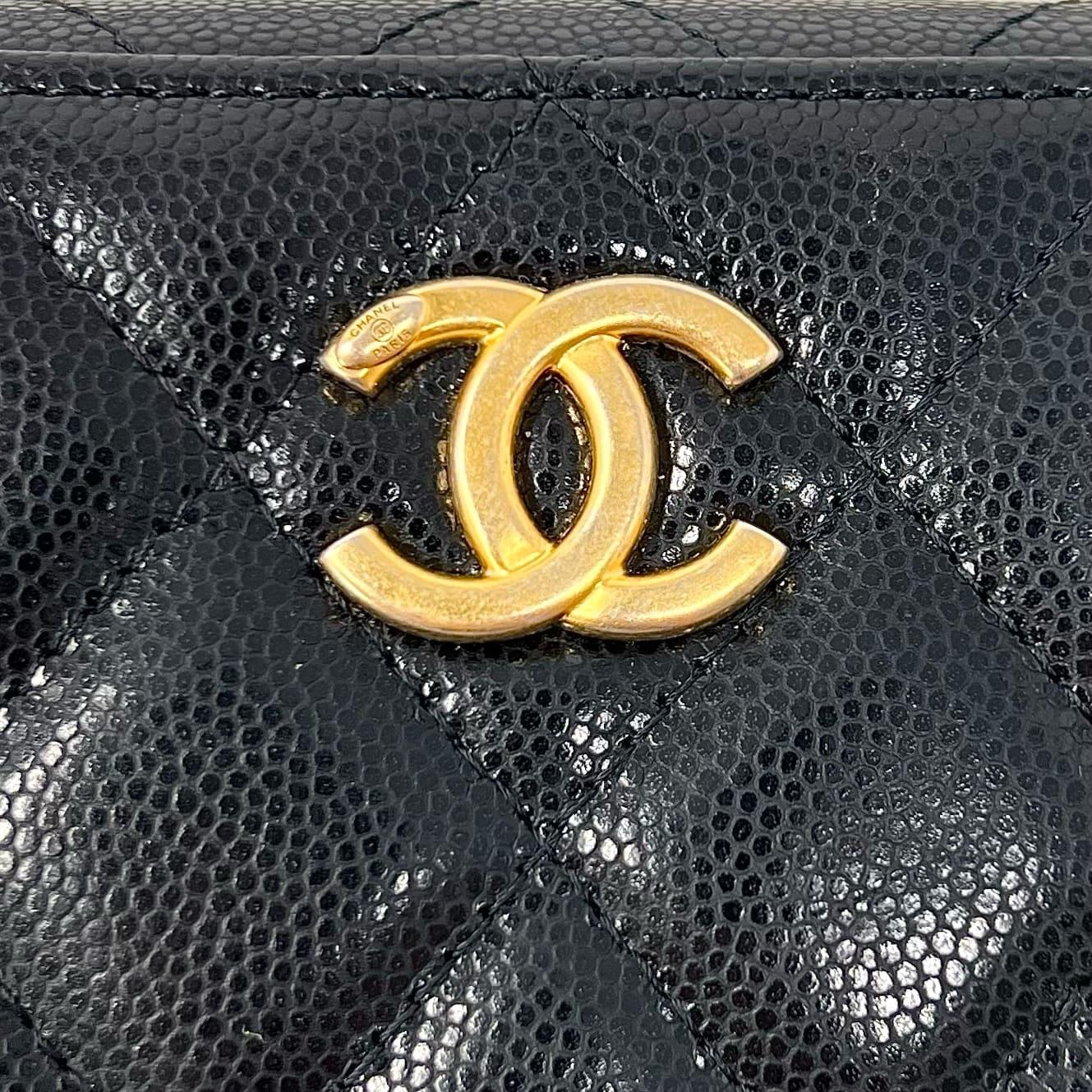 Chanel Black Caviar Leather Twist Your Buttons Camera Crossbody Bag - Perfect for Date Night & Evening Events
