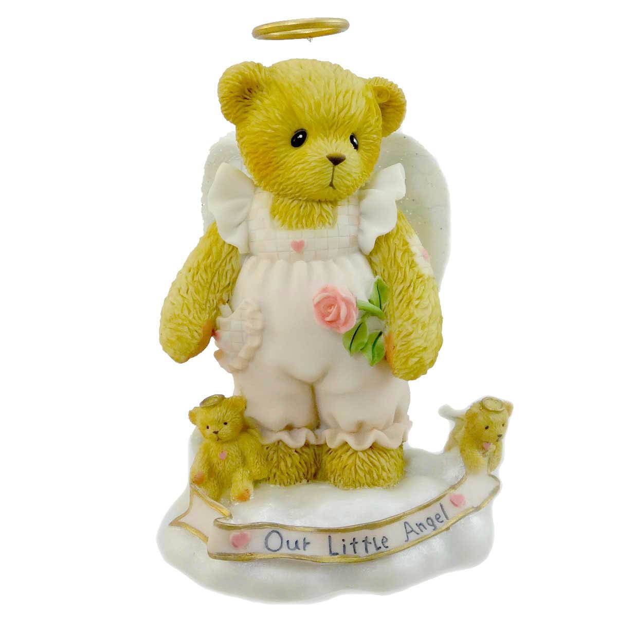 Cherished Teddies Girl with Rose Figurine - Collectible Porcelain Statue - Perfect Gift for Valentine's Day, Birthday & Home Decor