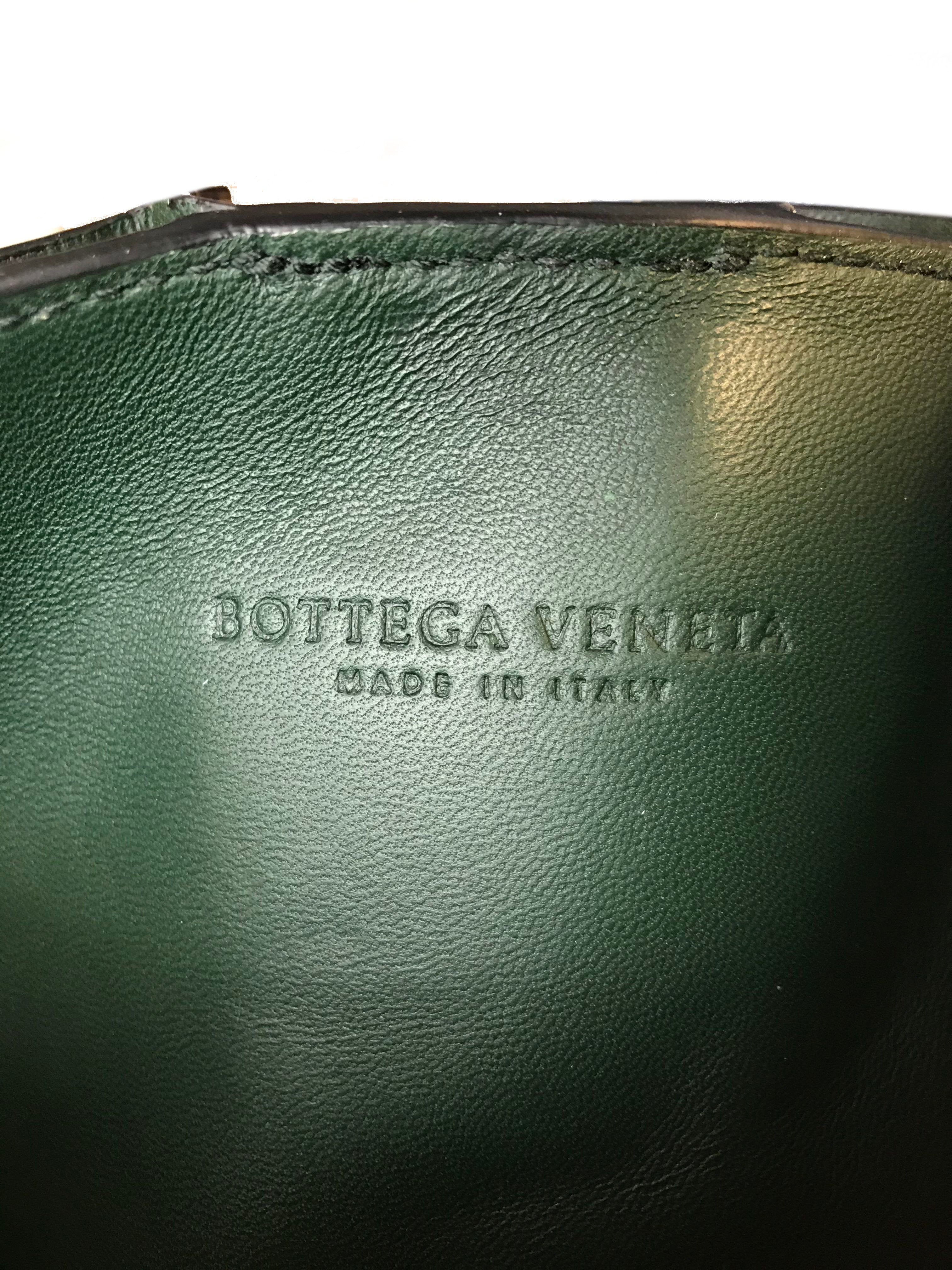 Bottega Veneta Dark Green Crocodile Leather Flap Bag - Luxury Designer Handbag for Women | Perfect for Evening Events, Parties & Special Occasions