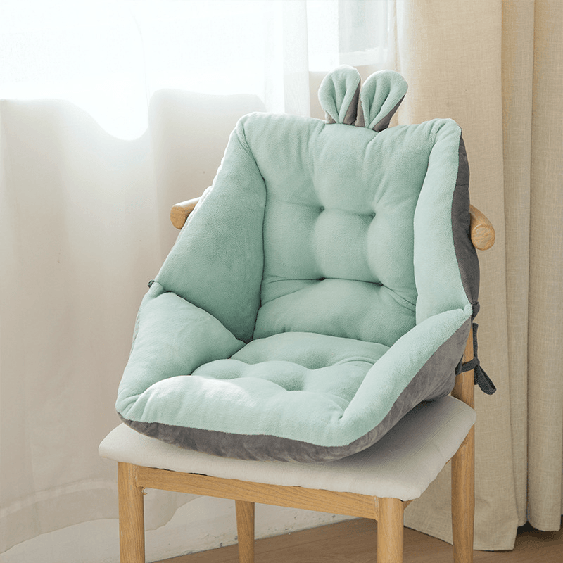 Adorable Bunny Chair Cushion - Soft Plush Seat Pad for Kids Room, Nursery, or Gaming Chair - Perfect for Home Decor, Reading Nook, and Cozy Comfort