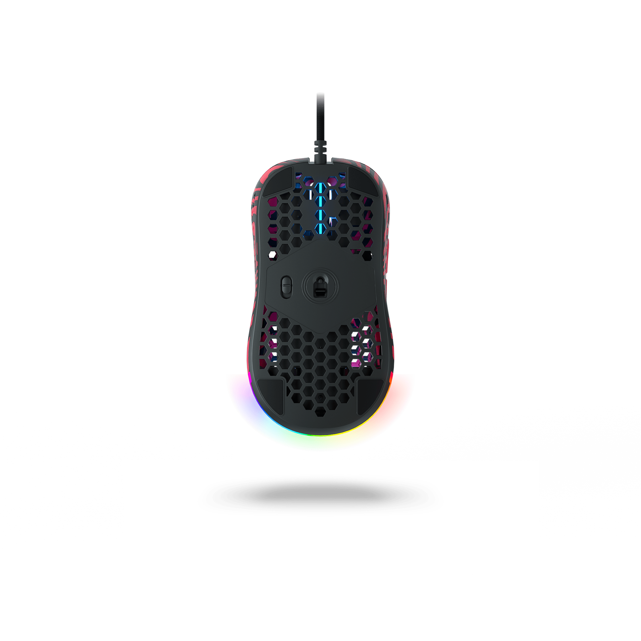 Pewdiepie X Ghost M1 UltraLight Wireless Gaming Mouse - Ergonomic RGB Wired/Wireless Computer Mouse for PC, Mac, Laptop - Perfect for FPS, MOBA, Esports & Streaming Gaming Sessions