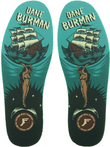 Footprint Kingfoam HI Performance Insoles for Skateboarding & Sports - Dane Burman Atlas Collection - Perfect for Skateboarders, Runners & Active Lifestyles