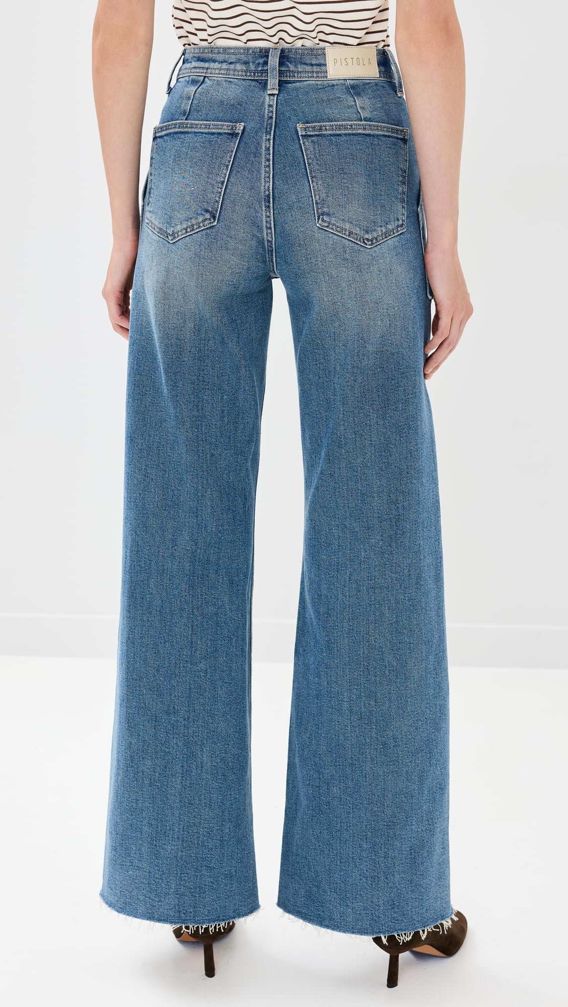 Women's Pistola Denim Penny Utility Jeans - High Waist Stretch Skinny Jeans for Casual Wear & Everyday Outfits