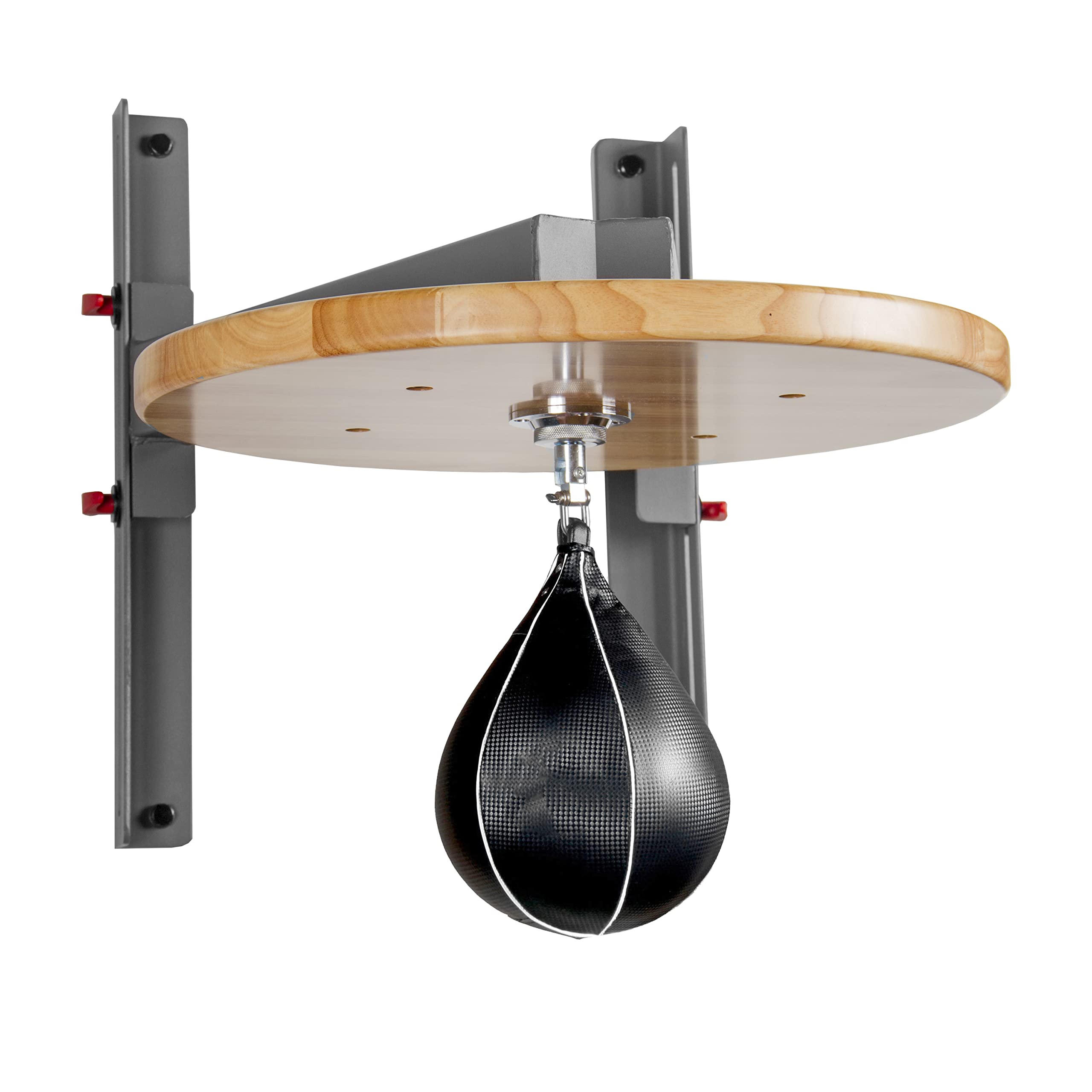 XMark Wall Mounted Speed Bag Platform with Heavy-Duty Shackle Swivel - Professional Boxing & MMA Training Equipment for Home Gym, Garage Workouts & Martial Arts Practice