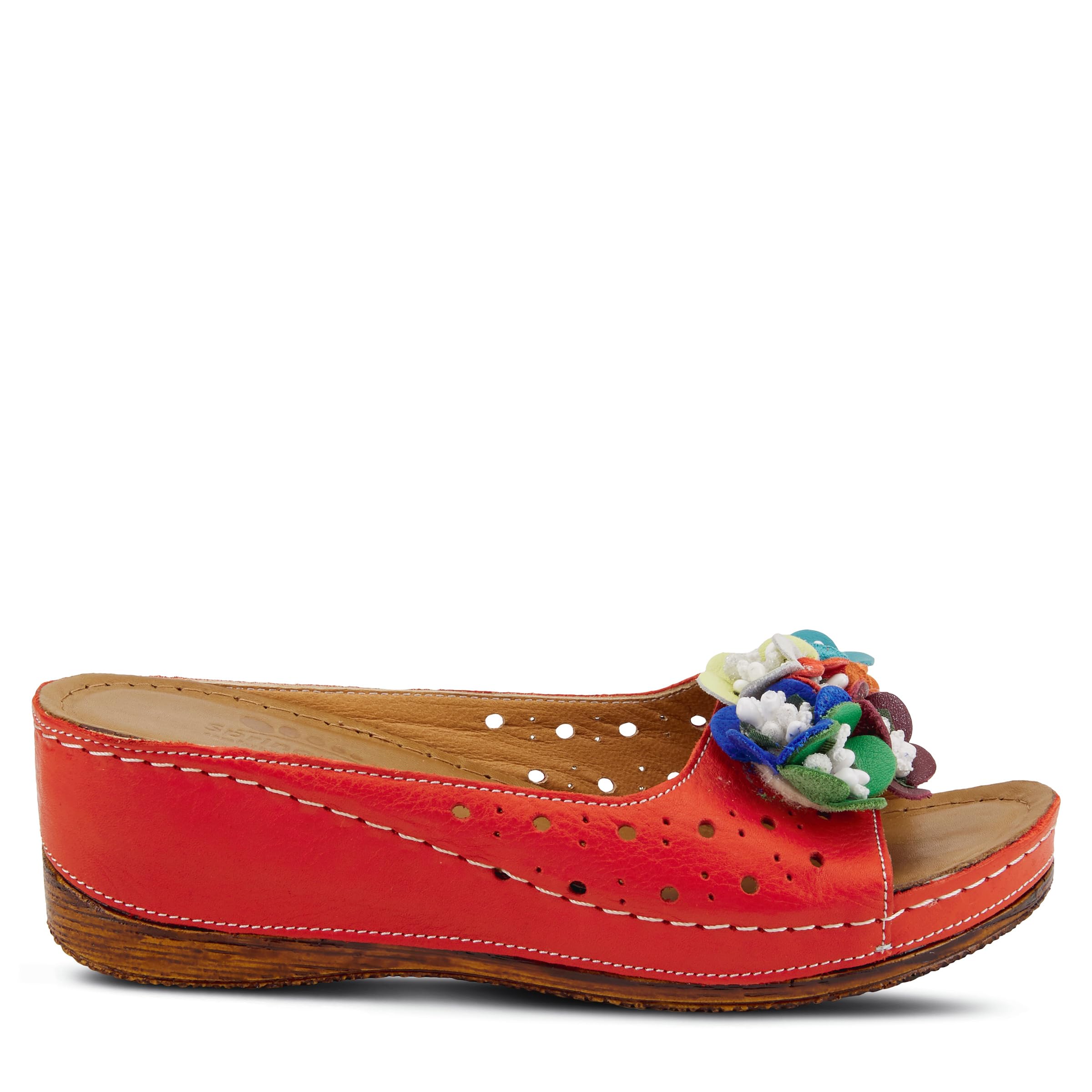 Spring Step Women's Flowerchild Slide Sandal - Comfortable Bohemian Flip Flops for Beach, Pool & Summer Outfits