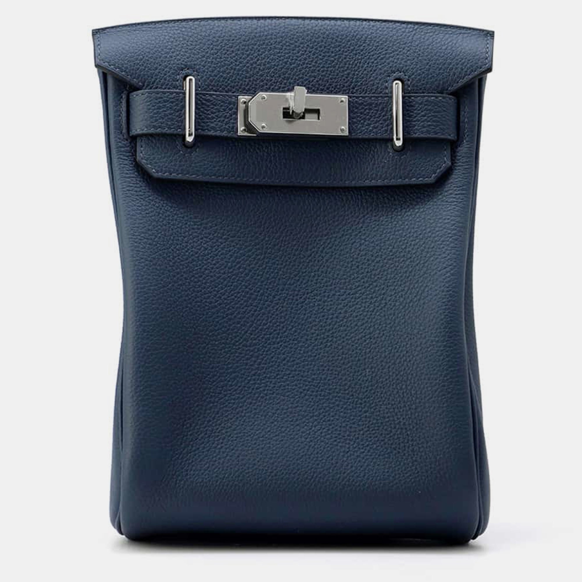 Akkad Blue de Prusse Togo Leather Handbag Size PM - Luxury Crossbody Bag for Women, Perfect for Work, Travel & Evening Events