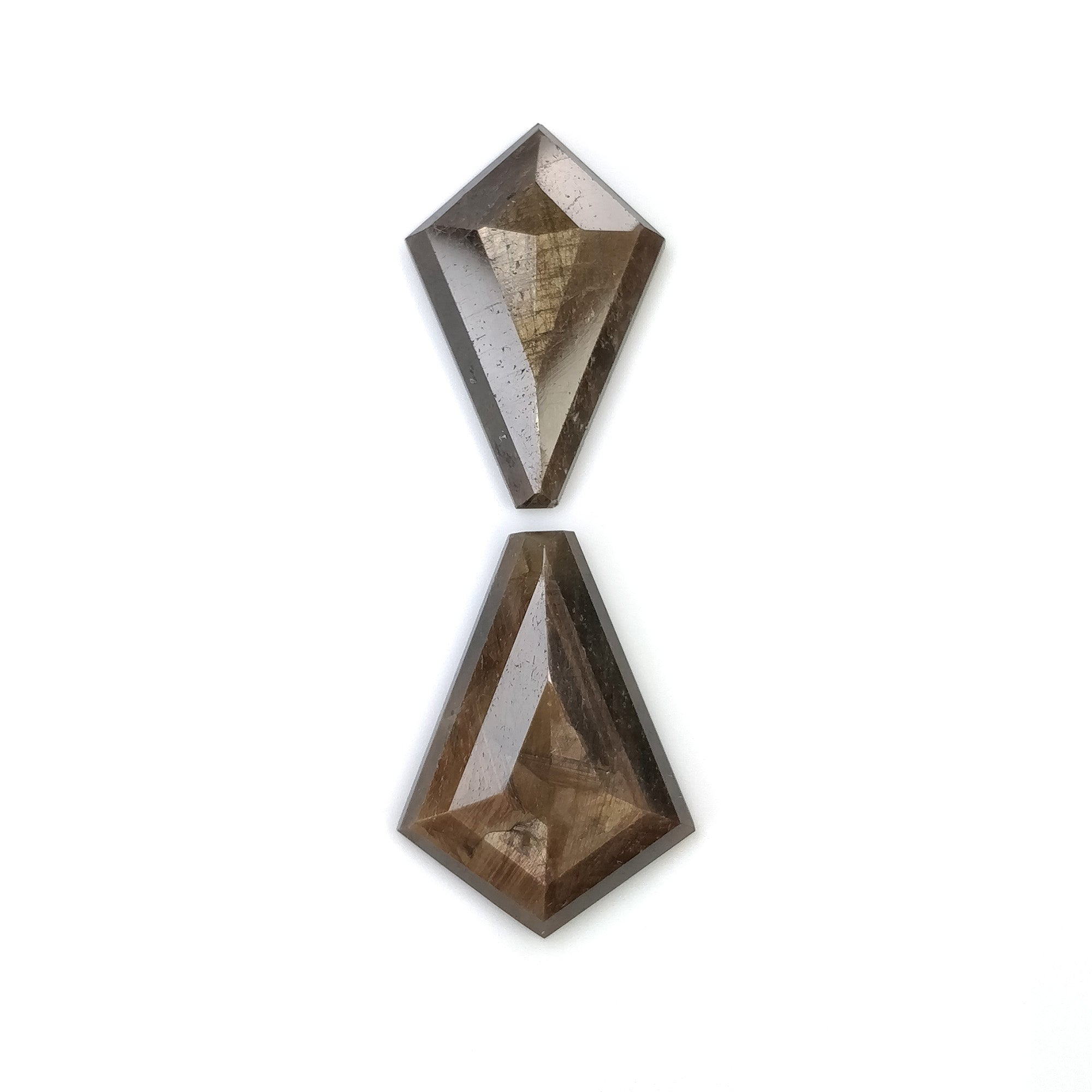 Natural Untreated Golden Brown Chocolate Sapphire Gemstone - 26.50cts Step Cut, 23x15mm & 13x17mm (2 Pieces) - Perfect for Jewelry Making, Engagement Rings & Collector's Items (Video Included)