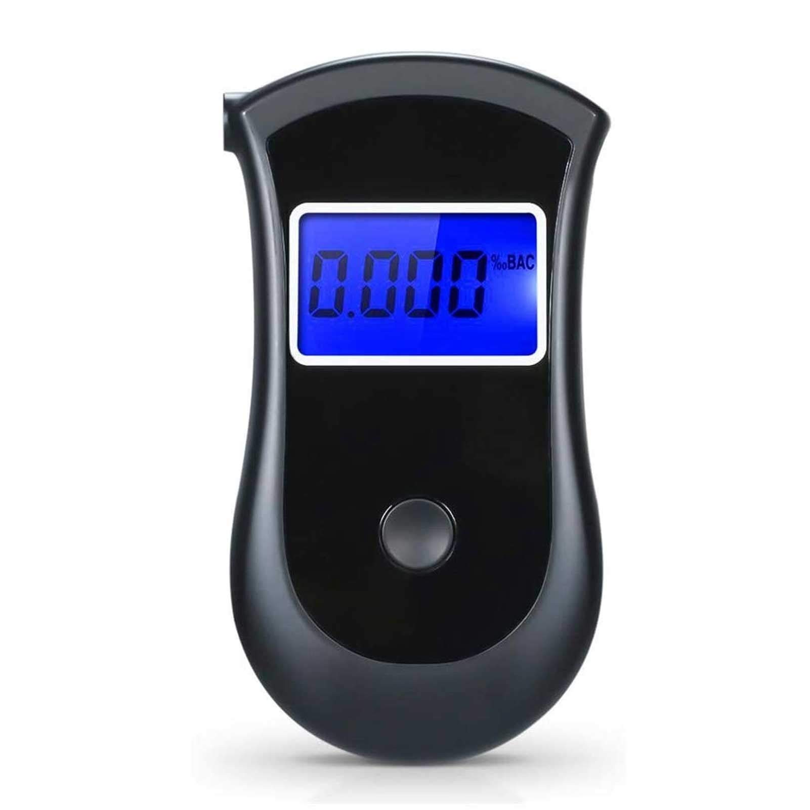 Professional Breathalyzer - Accurate Alcohol Breath Tester with 5 Replaceable Mouthpieces for Personal & Workplace Use | Perfect for Home Safety, Party Monitoring & Law Enforcement Scenarios