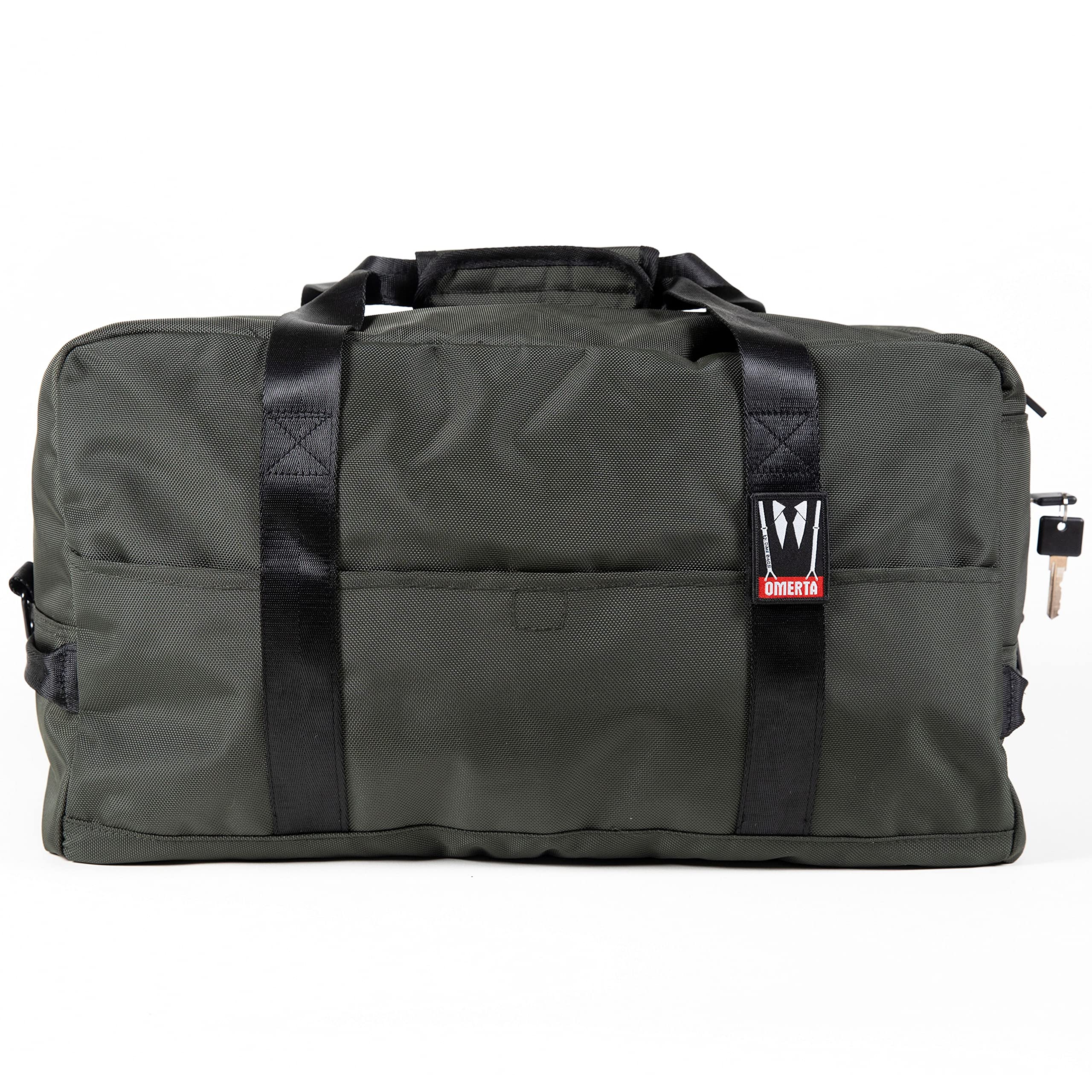 Dime Bags Omerta Associate Duffle Bag - Lockable Zippered Travel Bag with Carbon Filter & Odor Control Technology (Green) | Perfect for Gym, Travel & Secure Storage