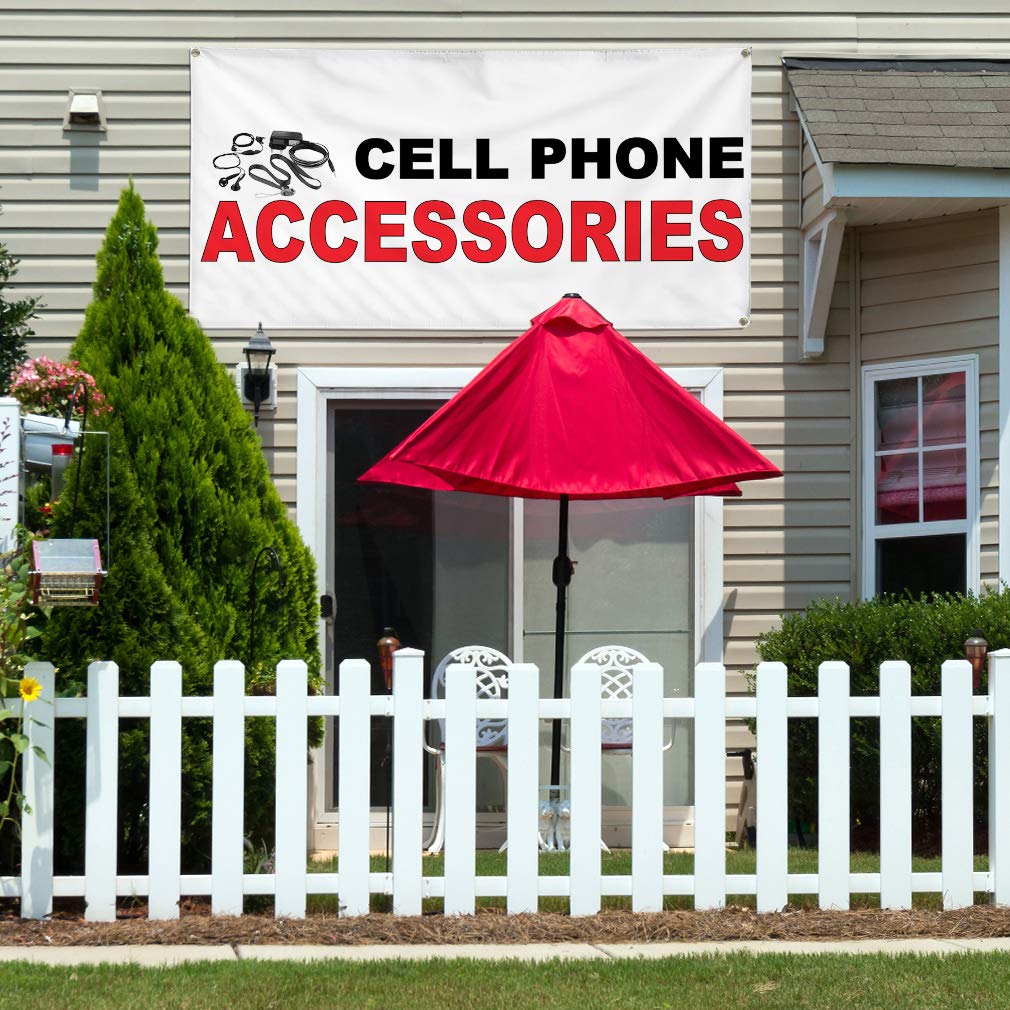 Vinyl Banner - Multiple Sizes (60x144 Inches) | Weatherproof Outdoor Yard Signs with 10 Grommets | Black & Red Industrial-Grade Material | Perfect for Retail Stores, Events, and Business Advertising