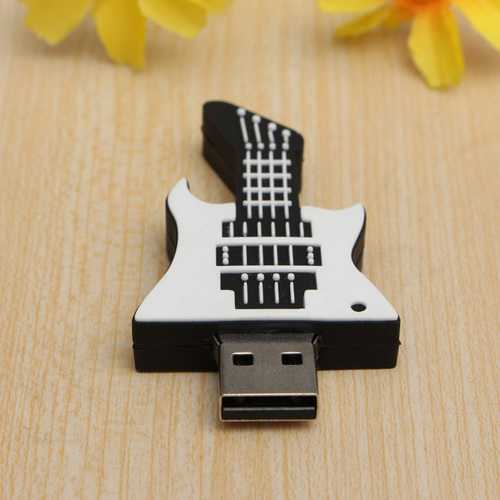 8GB USB 2.0 Flash Drive for Guitarists - Portable Memory Stick for Music Files, Photos & Documents - Perfect for Musicians, Students & Office Use
