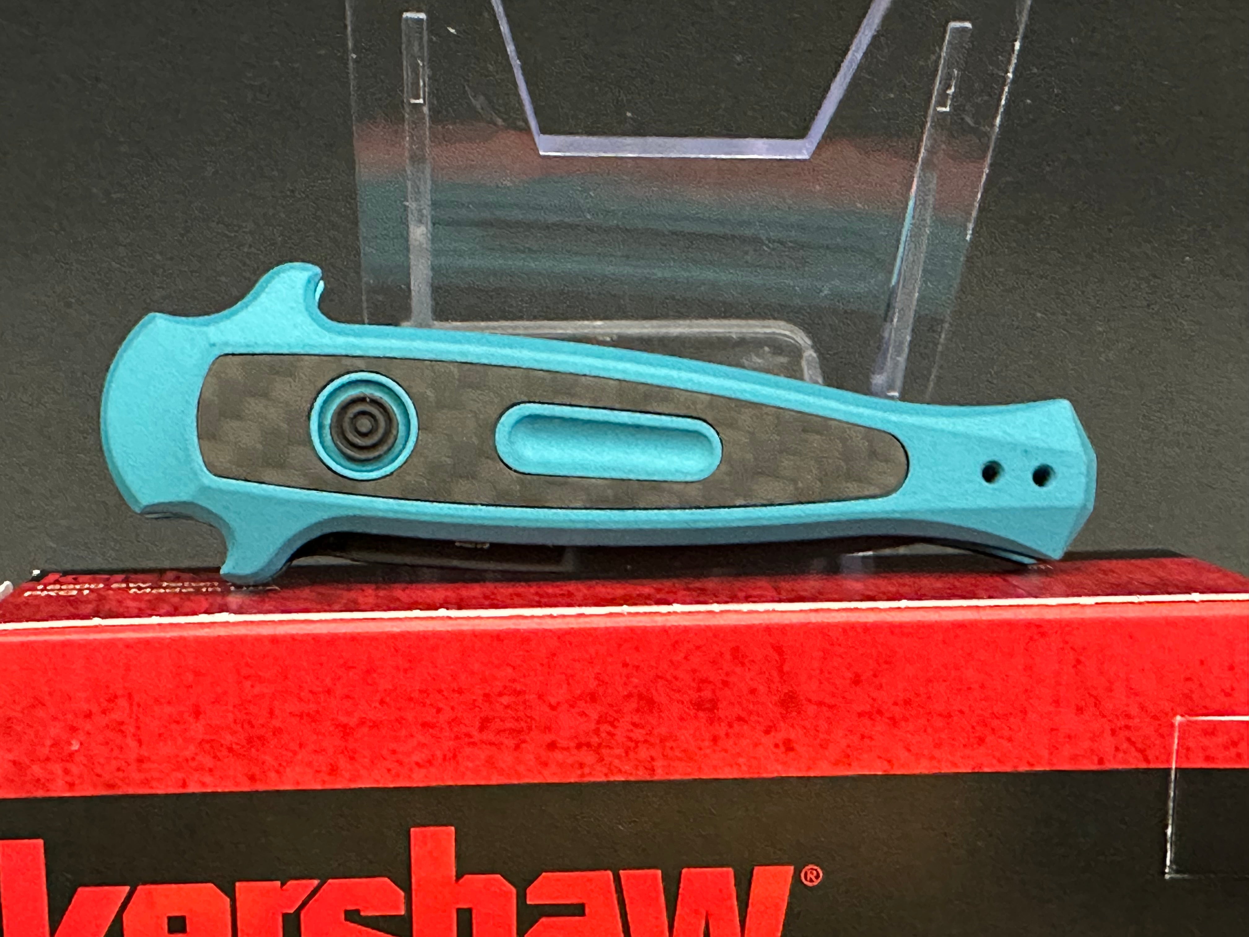 Kershaw Launch 12 Automatic Knife - Teal Blue EDC Pocket Knife for Outdoor Camping, Hiking & Everyday Carry