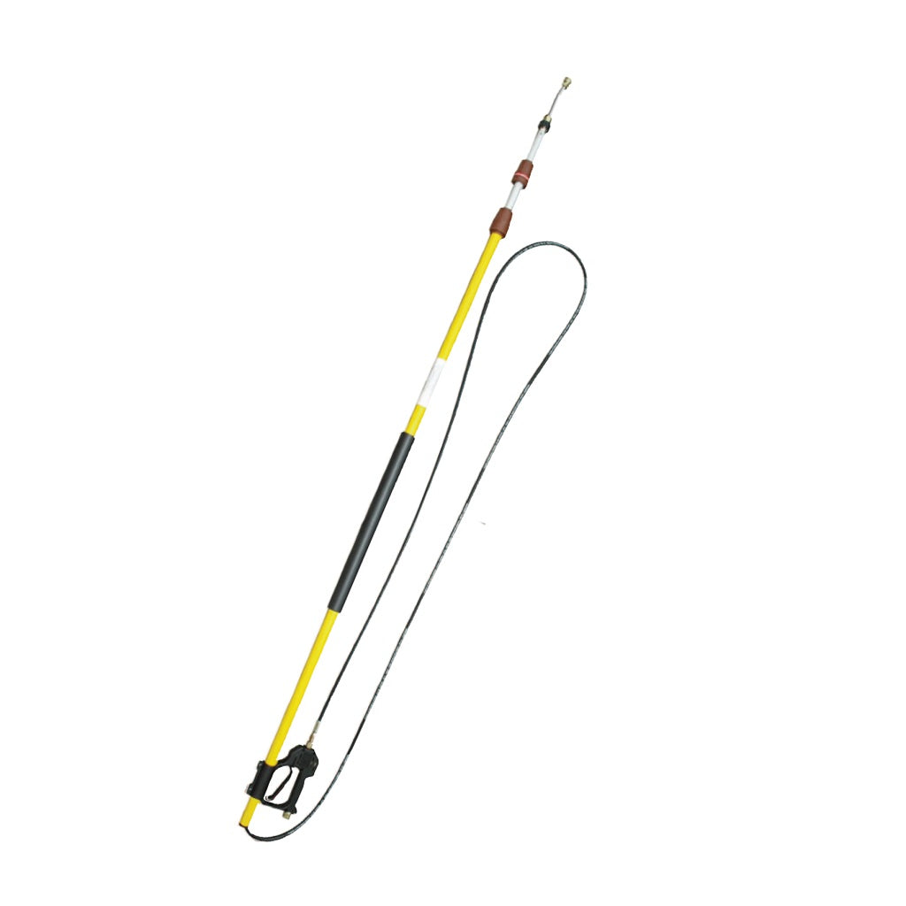 Dynablast Fiberglass Telescoping Long Wand - 4000 PSI High Pressure Water Sprayer for Cleaning Gutters, Windows, and Hard-to-Reach Areas
