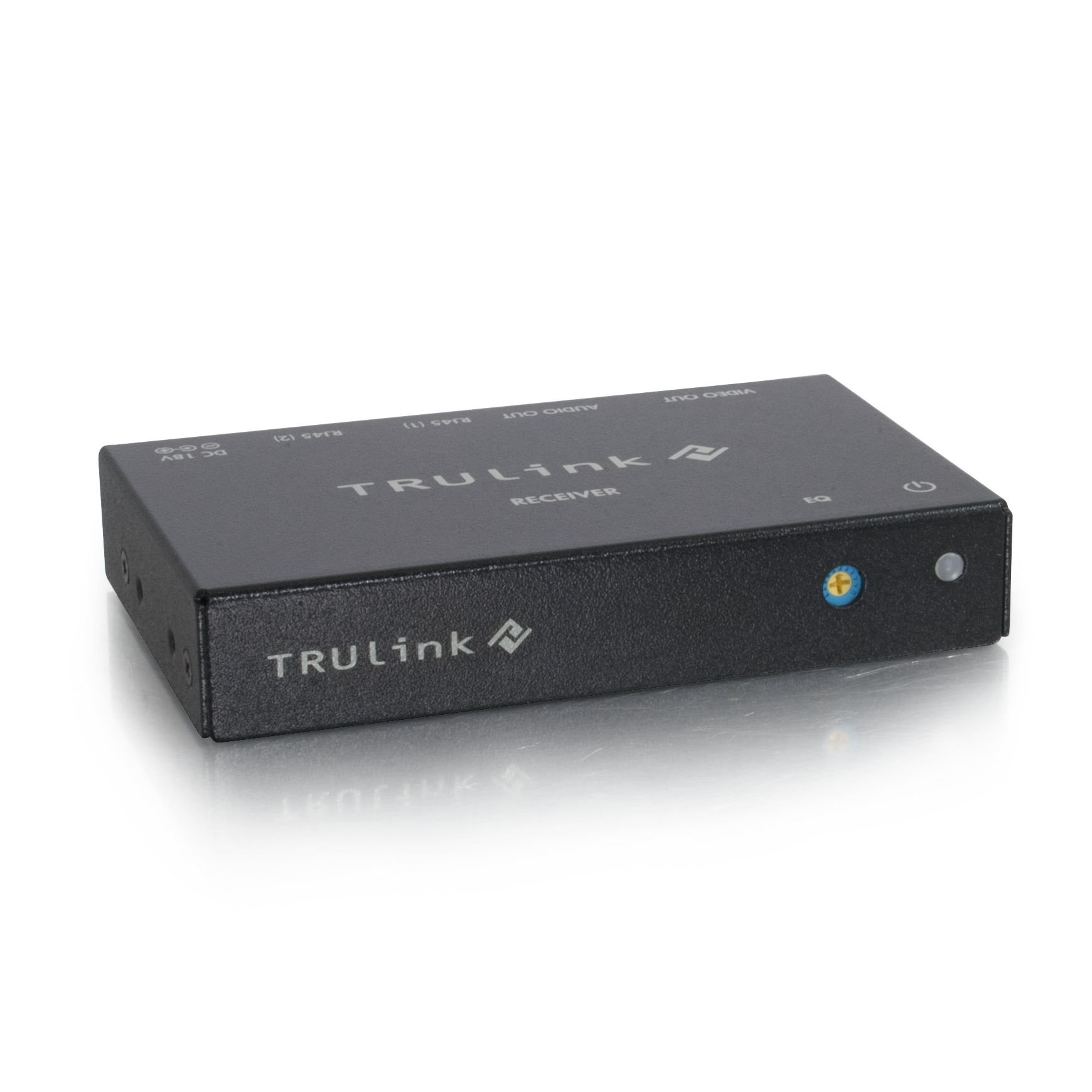 C2G 29368 TruLink VGA & 3.5mm Stereo Audio Extender Over Cat5 Cable - TAA Compliant Black Receiver for Conference Rooms & Digital Signage