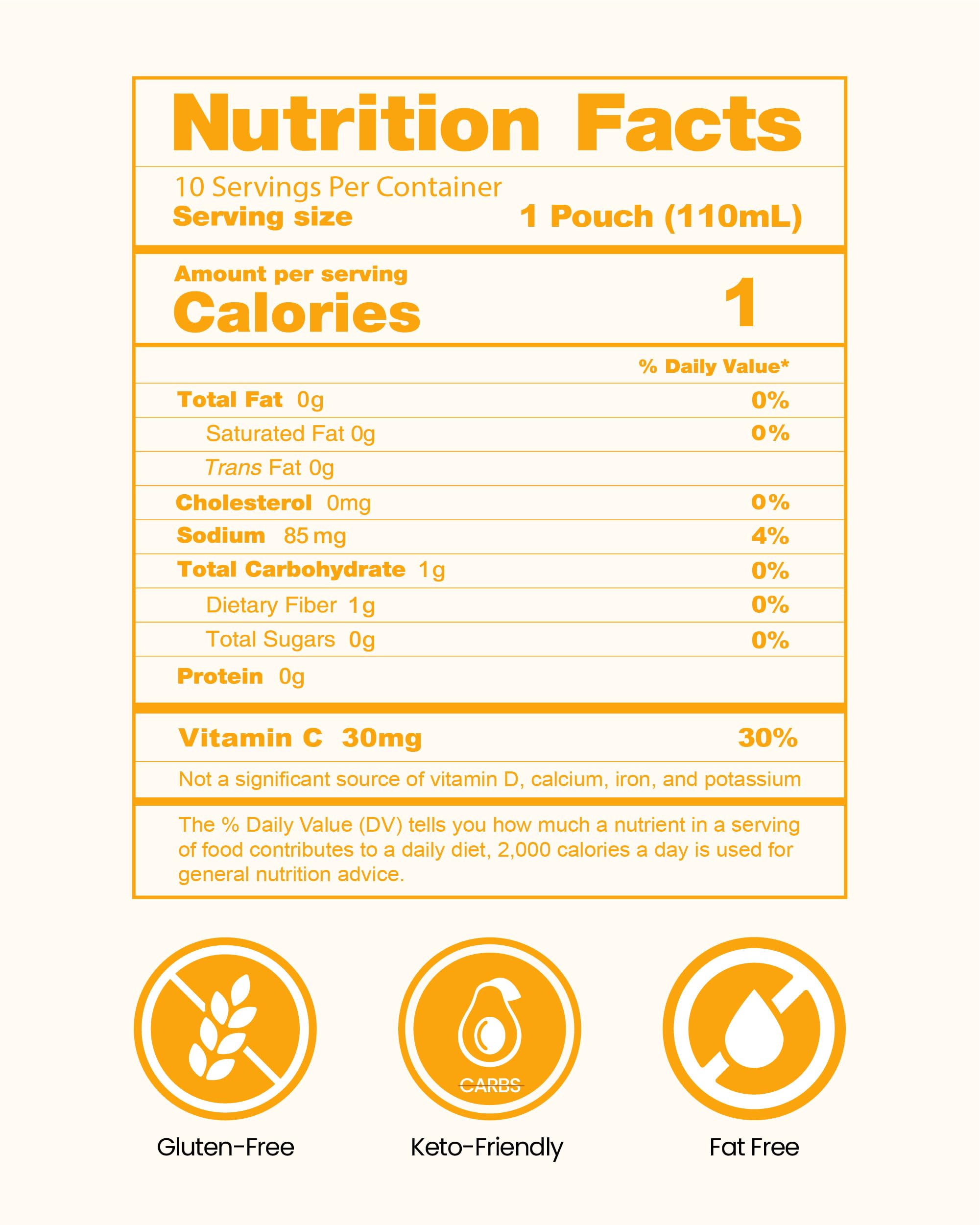 Healthy Konjac Jelly Pouches - Mango, Sugar-Free, Low Calorie Snack for Weight Loss & Fitness